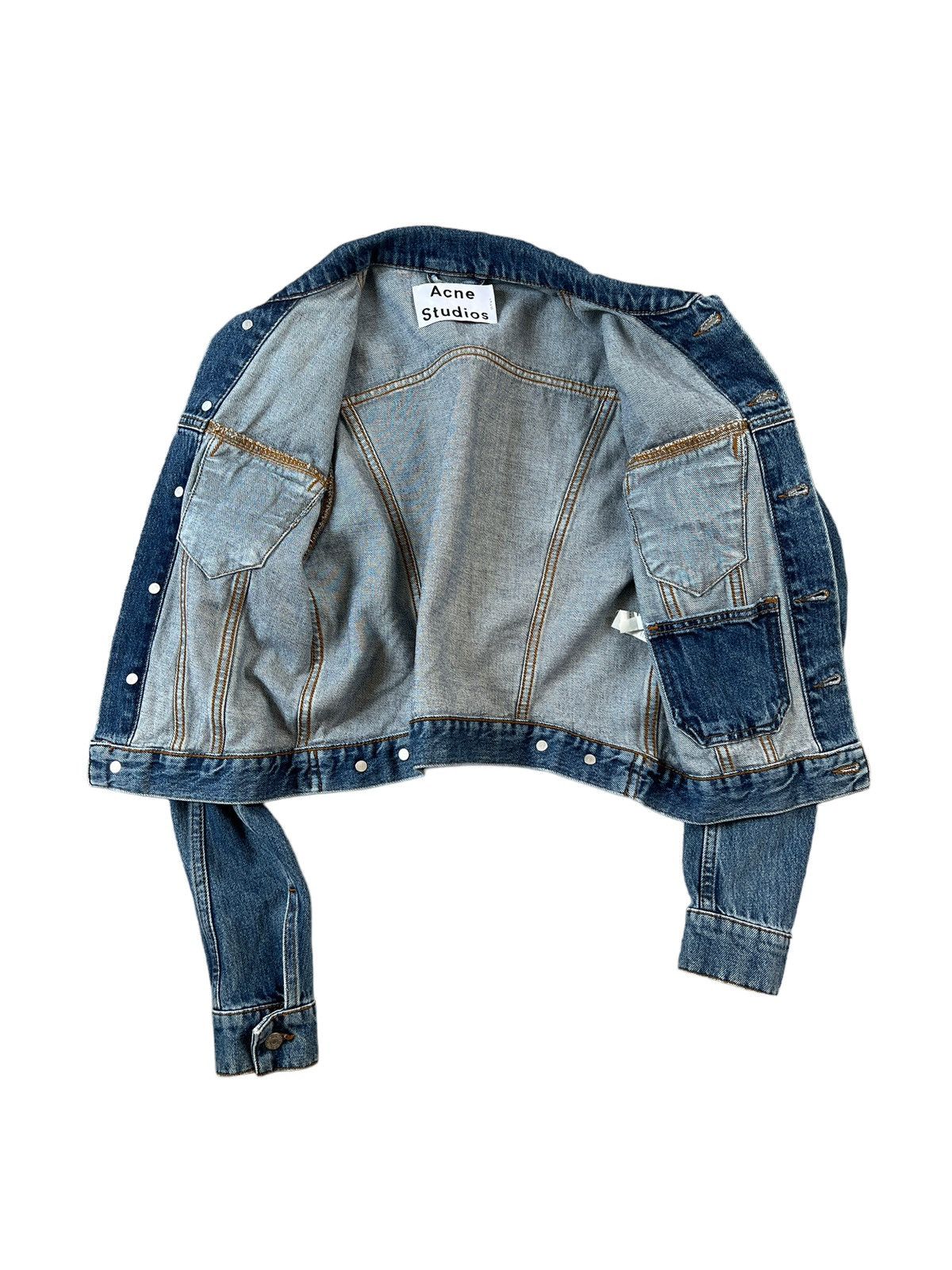 Acne Studios Acne Studios SS14 Cropped Denim Jacket Size XS / US 0-2 / IT 36-38 - 4 Thumbnail