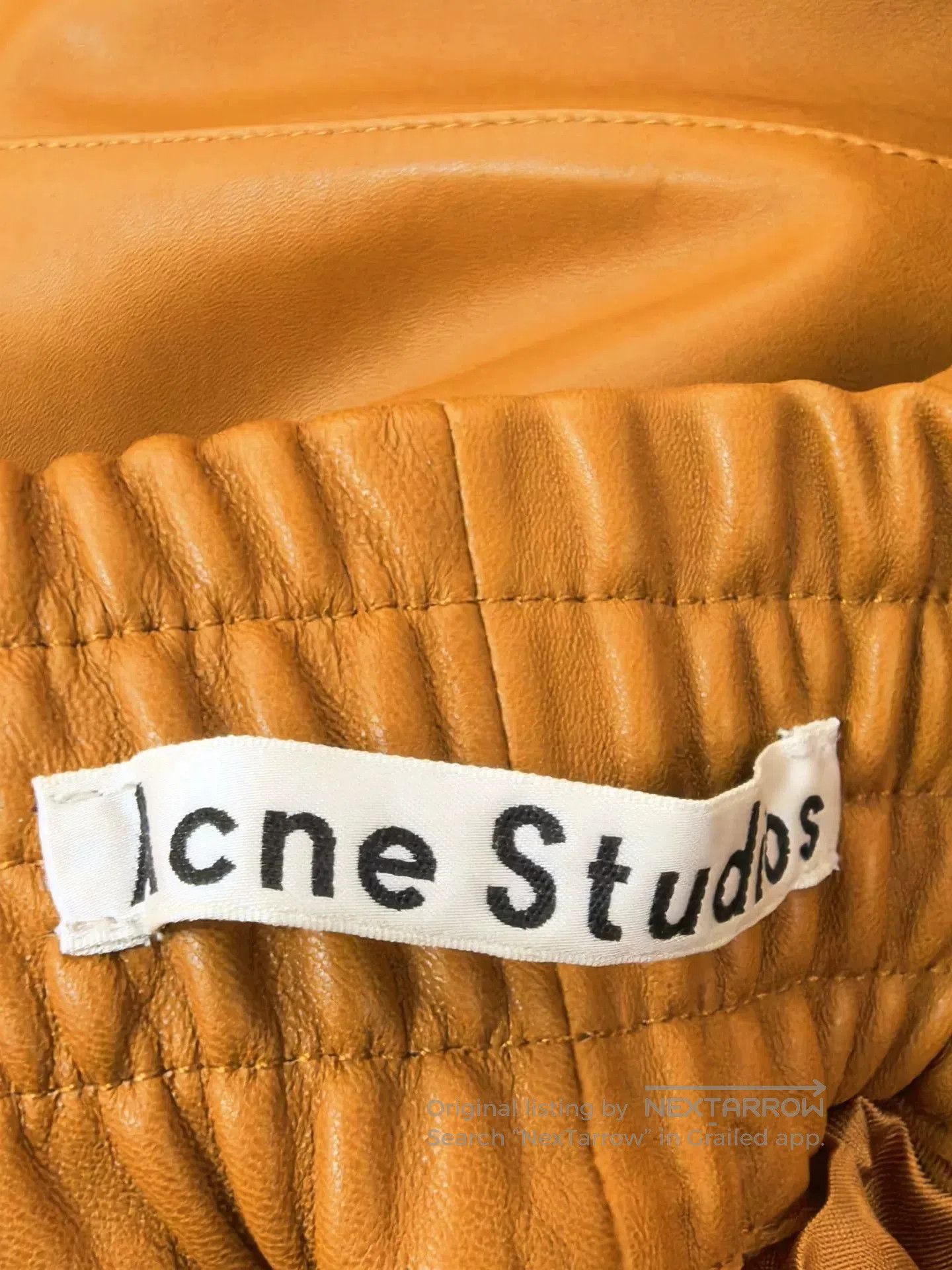 Acne Studios Acne Studios Orange Elastic Waist Cargo Pants. Size 35" - 6 Thumbnail