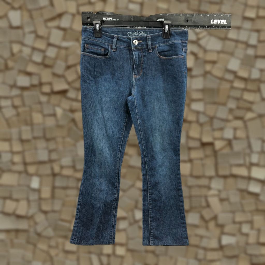 Faded Glory Faded Glory Jeans Bootcut Womens Medium Blue Size 8 Regular 27in Inseam Denim Cotton Pocket Zipper Belt Loops 5-Pocket Size 30" / US 8 / IT 44 - 1 Thumbnail