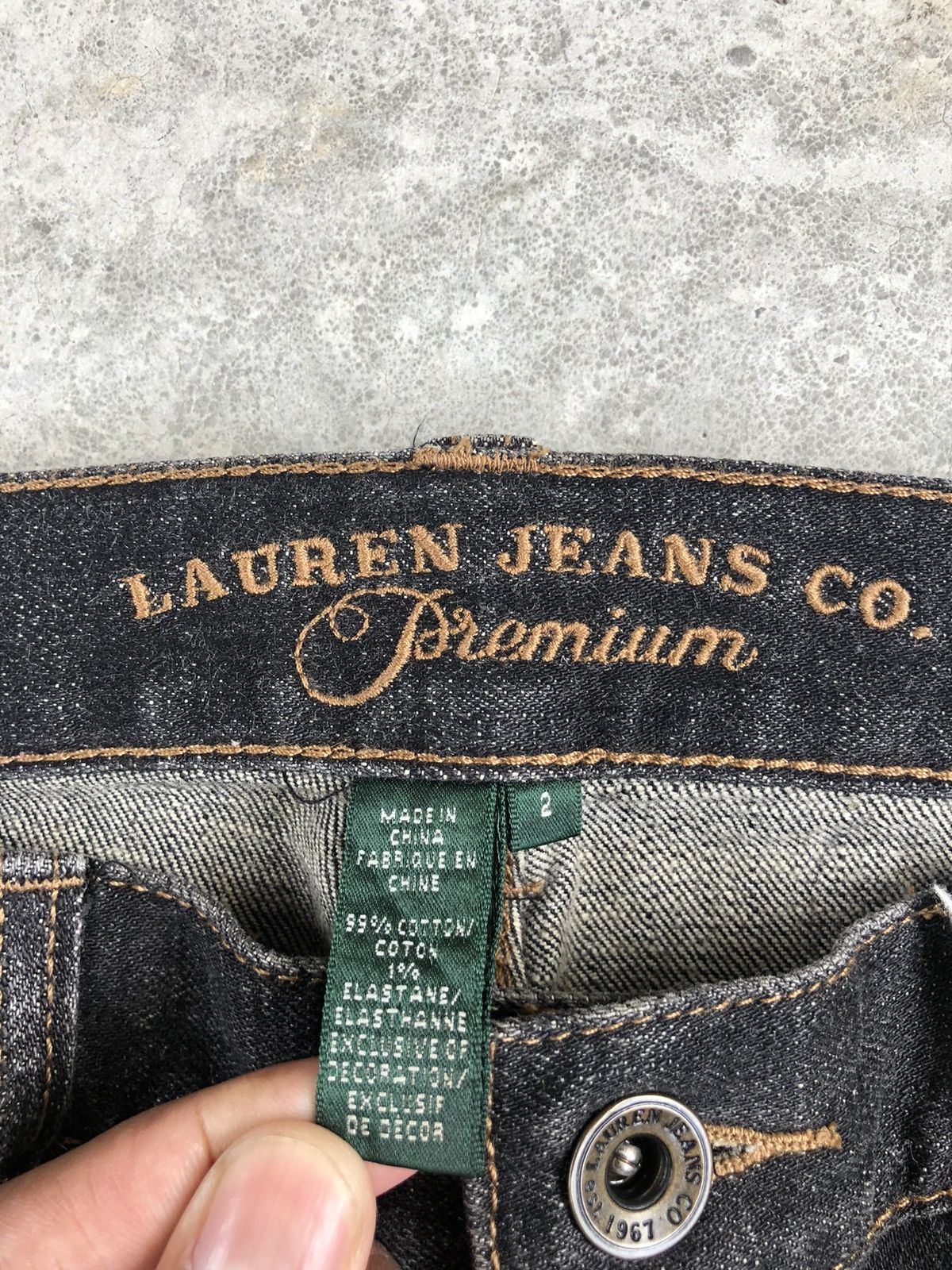 Lauren Ralph Lauren Japanese Lauren Flared Jeans Patchwork Size US 29 - 16 Thumbnail