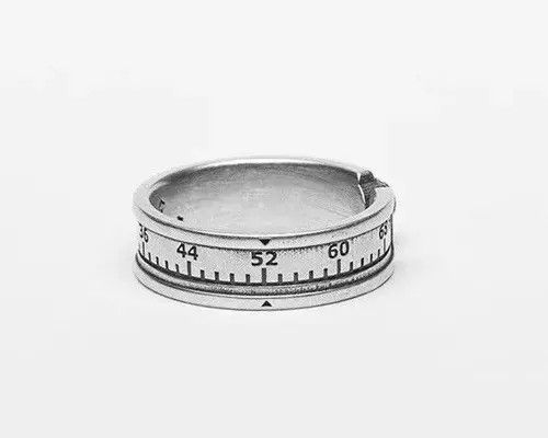 Jewelry Silver Measuring Ruler Resizable Ring Size ONE SIZE - 4 Thumbnail