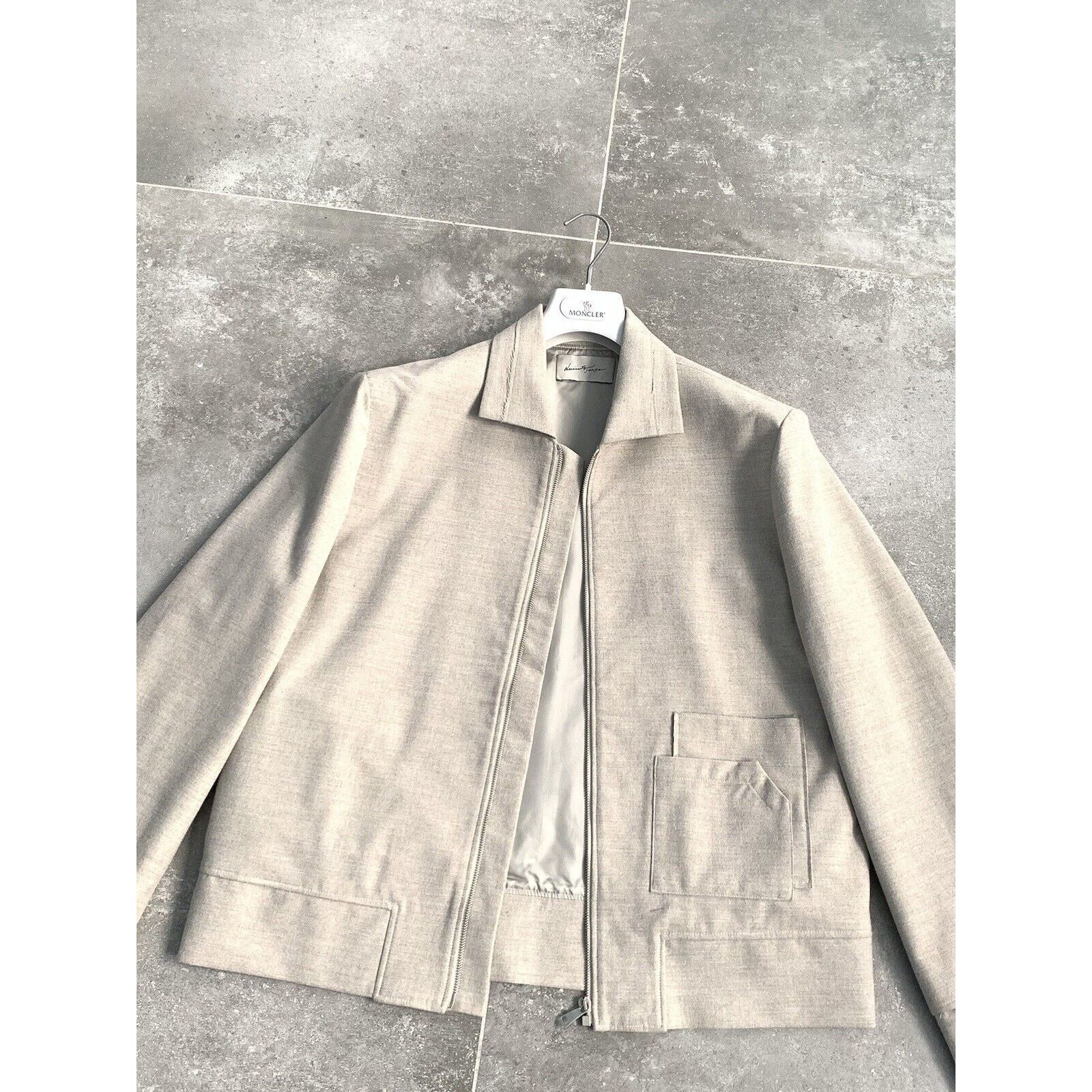 Designer × Japanese Brand × NE.SENSE NE.SENSE NECESSITY SENSE Tweed Wool Chore Bomber Jacket SZ S Size US S / EU 44-46 / 1 - 3 Thumbnail