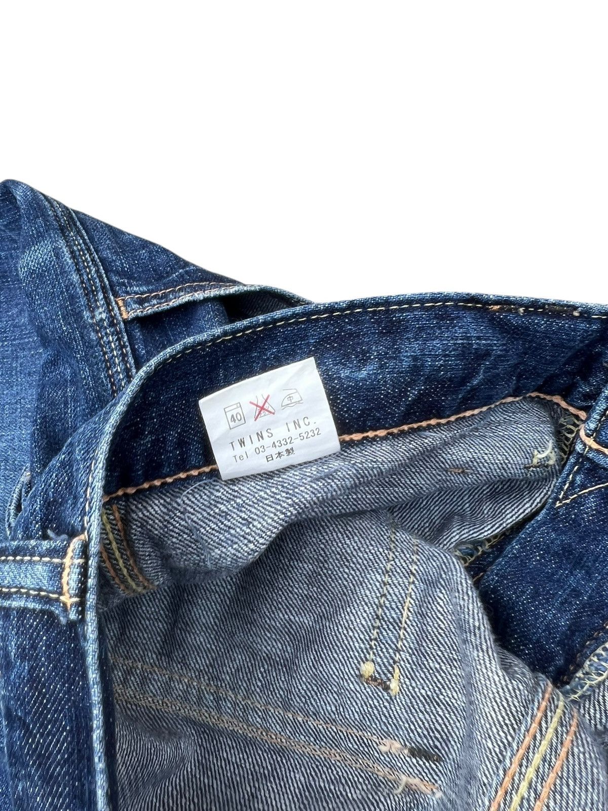 Shellac Acoustic Japan Bush Denim Jeans Size US 31 - 23 Thumbnail
