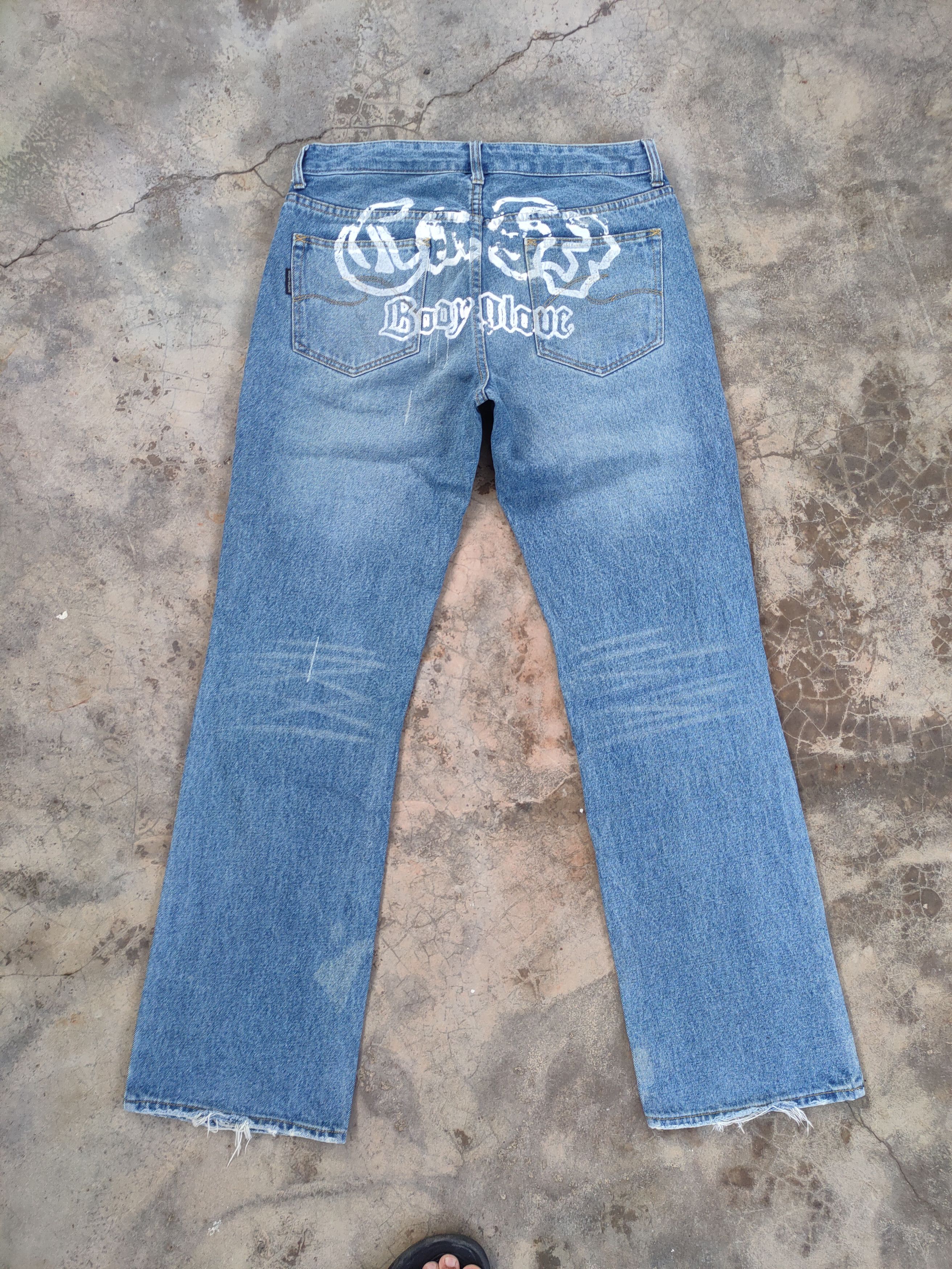 Body Glove W33 VINTAGE BODY GLOVE RIPPEP DENIM JEAN PANTS Size US 33 - 11 Thumbnail