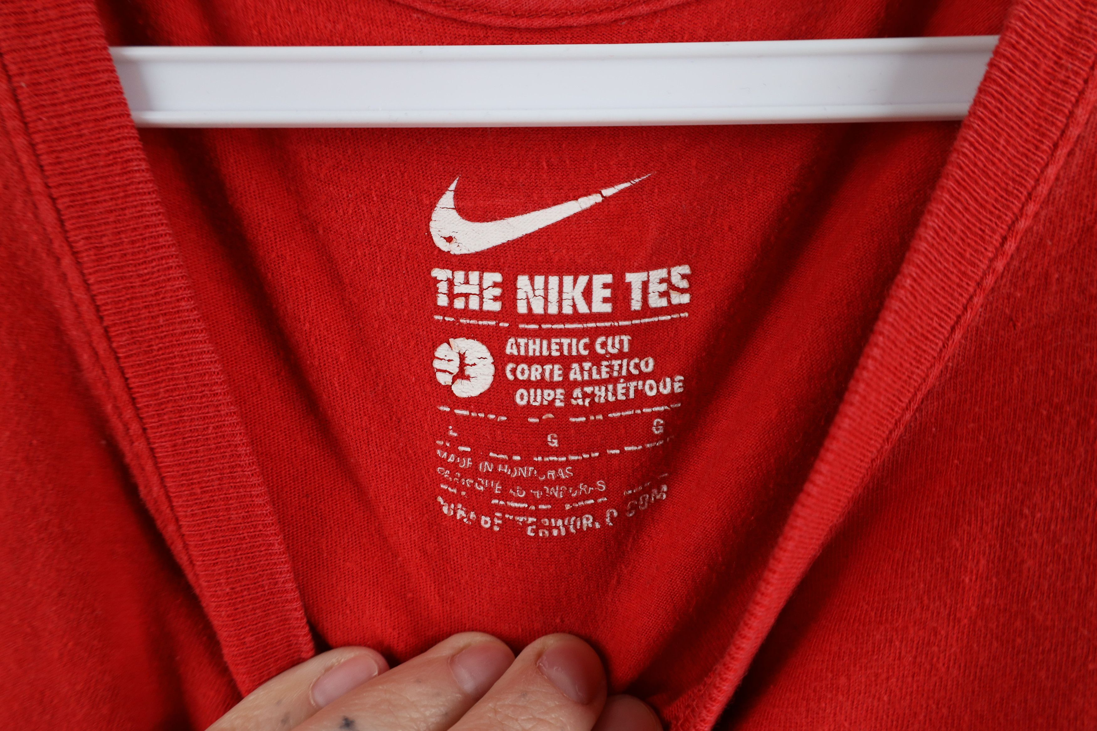 Nike × Vintage Vintage Y2K Nike Center Swoosh Duquesne University T-Shirt Size US L / EU 52-54 / 3 - 7 Thumbnail