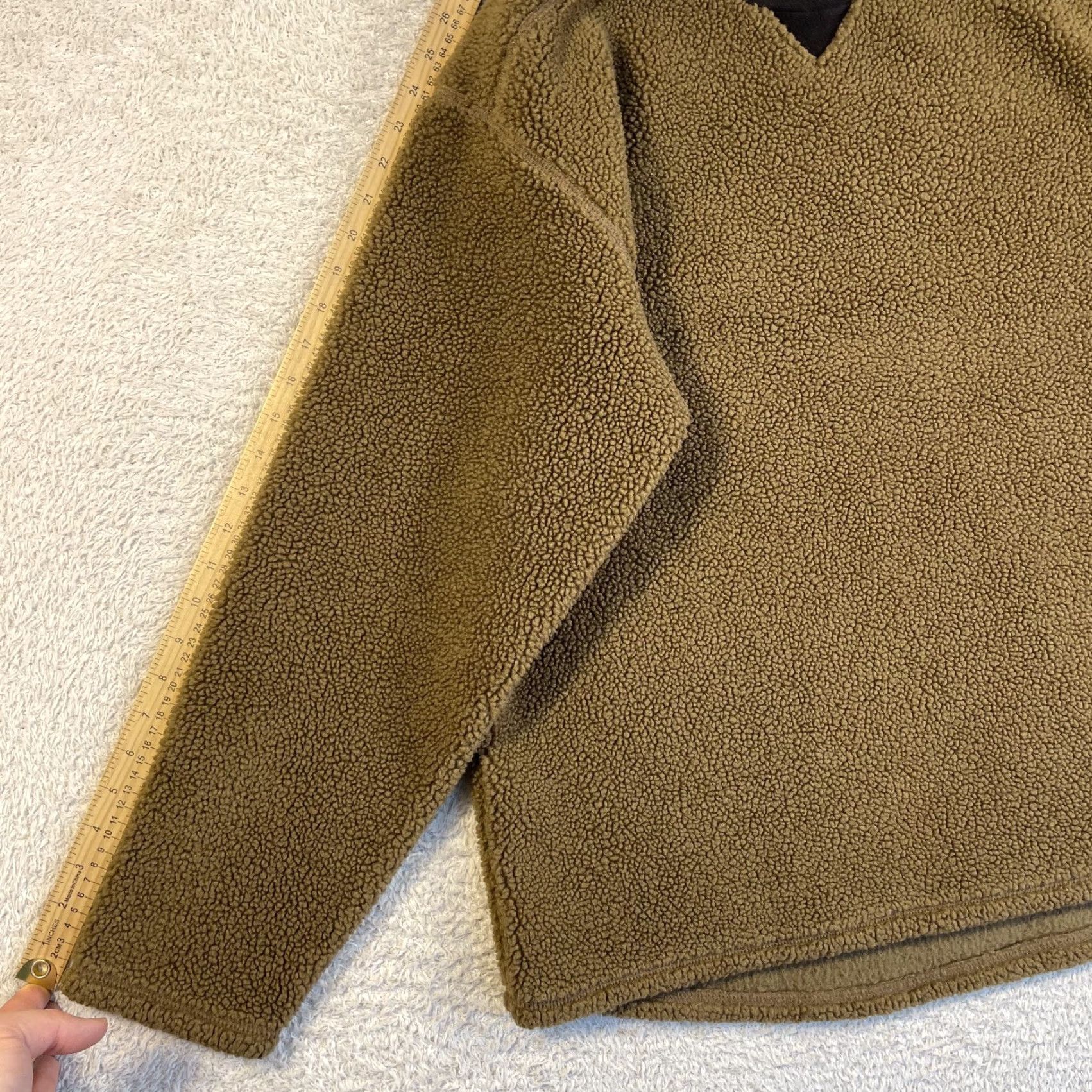 Vintage VINTAGE Horny Toad Fleece Pullover Mens Large Brown Sherpa Pile Crewneck Hiking Sweatshirt 90s Retro outdoor Mens Size US L / EU 52-54 / 3 - 6 Thumbnail