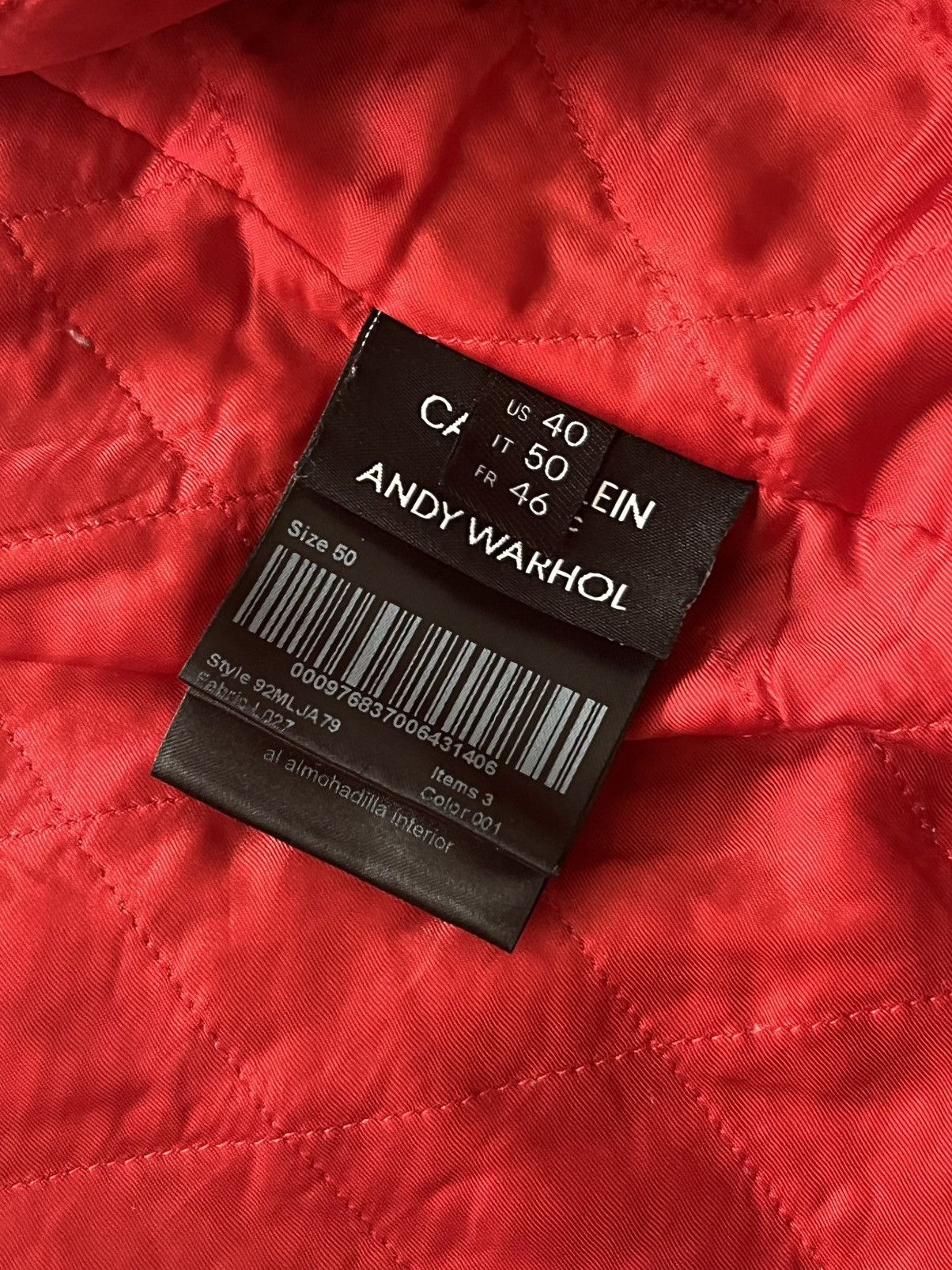 Andy Warhol × Calvin Klein 205W39NYC Raf Simons Steven Sprouse Screenprinted Leather Biker Jacket Size US M / EU 48-50 / 2 - 8 Thumbnail