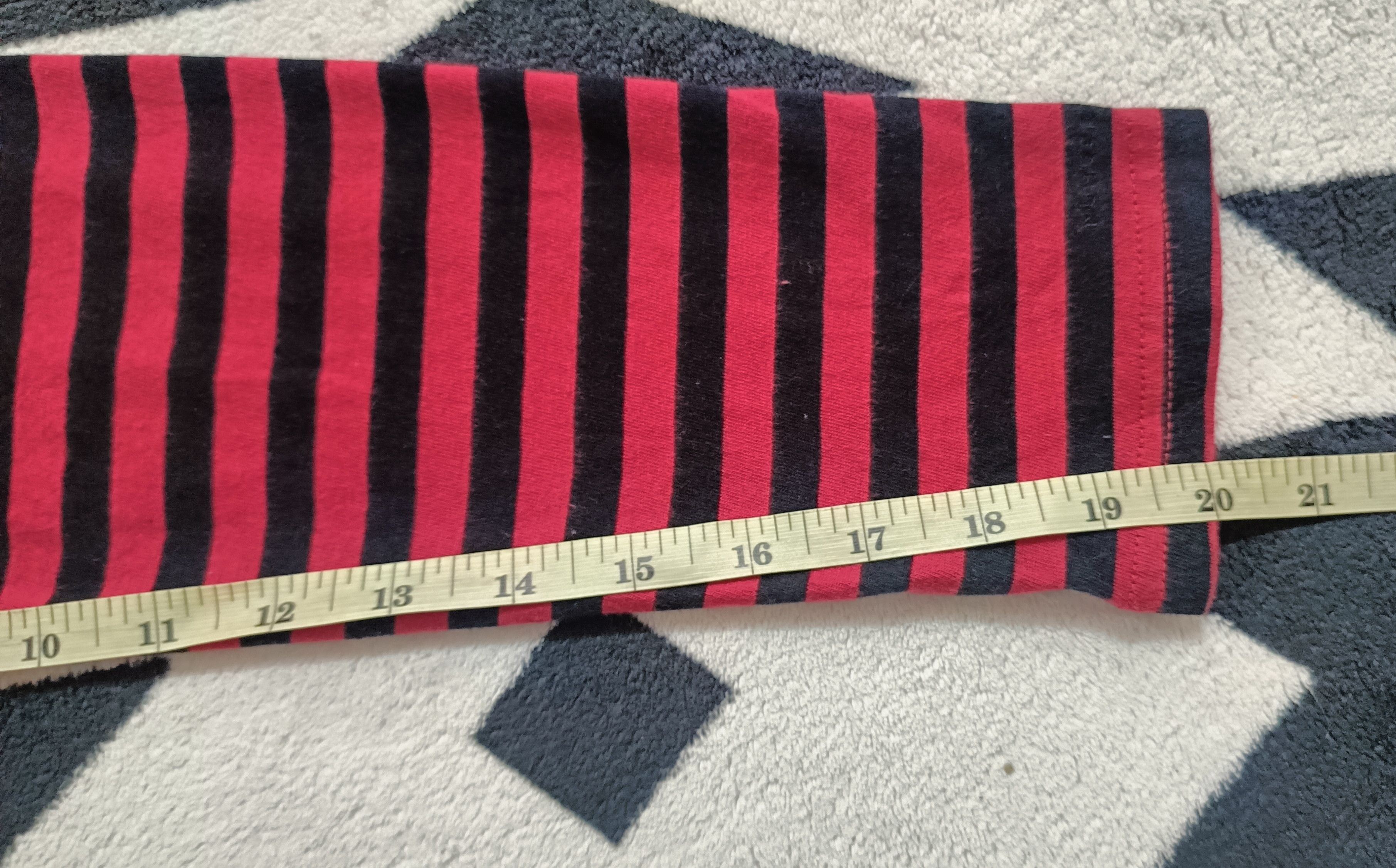 Japanese Brand 🔥🔥Rare Number Nine Checked Red Long Sleeve Tee Size US M / EU 48-50 / 2 - 7 Thumbnail