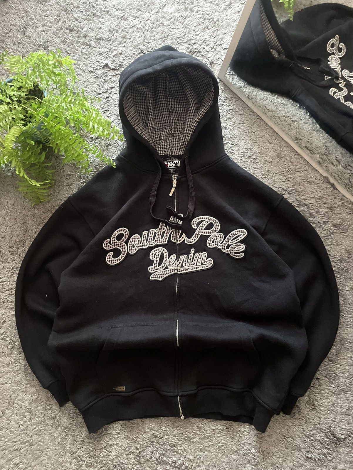 Southpole × Vintage 90s South Pole Zip-Hoodie Vintage Streetwear Sk8 Hip-Hop Y2k Size US L / EU 52-54 / 3 - 1 Thumbnail