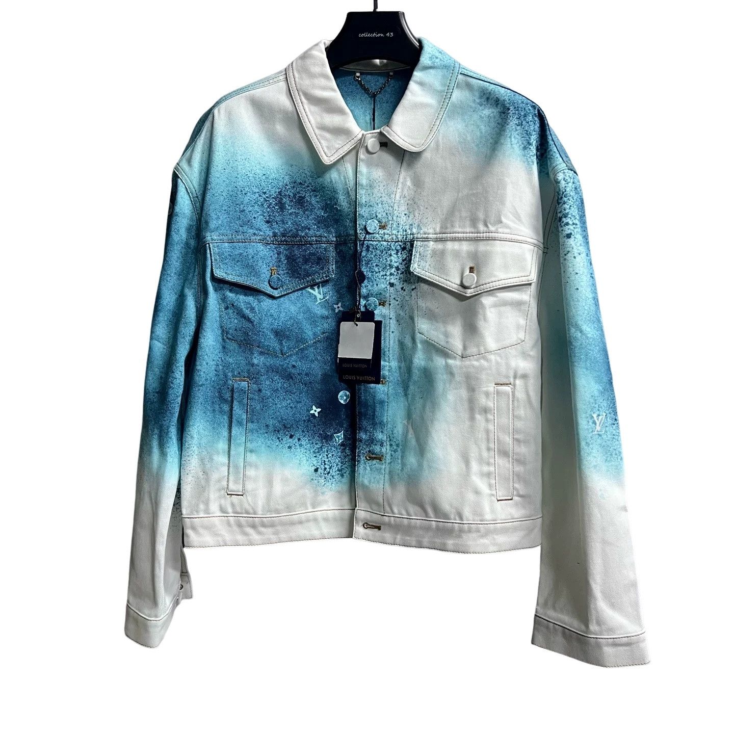Louis Vuitton Louis Vuitton Spray Painted Denim Jacket 52 Size US L / EU 52-54 / 3 - 1 Thumbnail