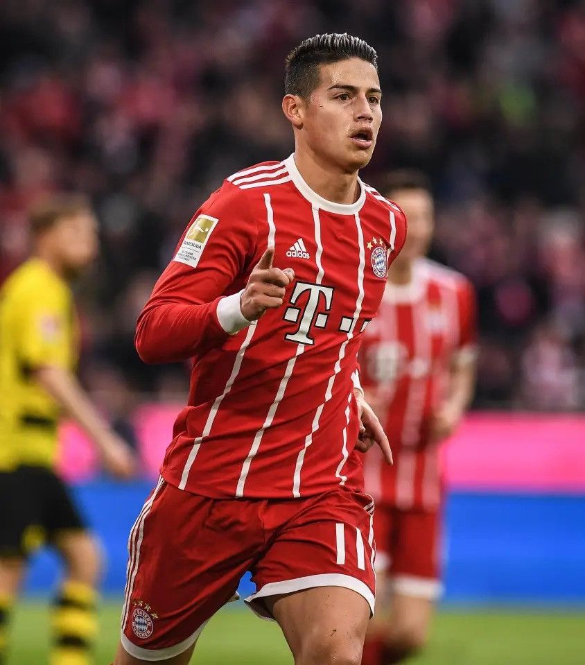 Adidas XS KIDS SIZE BAYERN ADIDAS 2017/2018 SOCCER JERSEY #11 JAMES Size US XXS / EU 40 - 9 Thumbnail