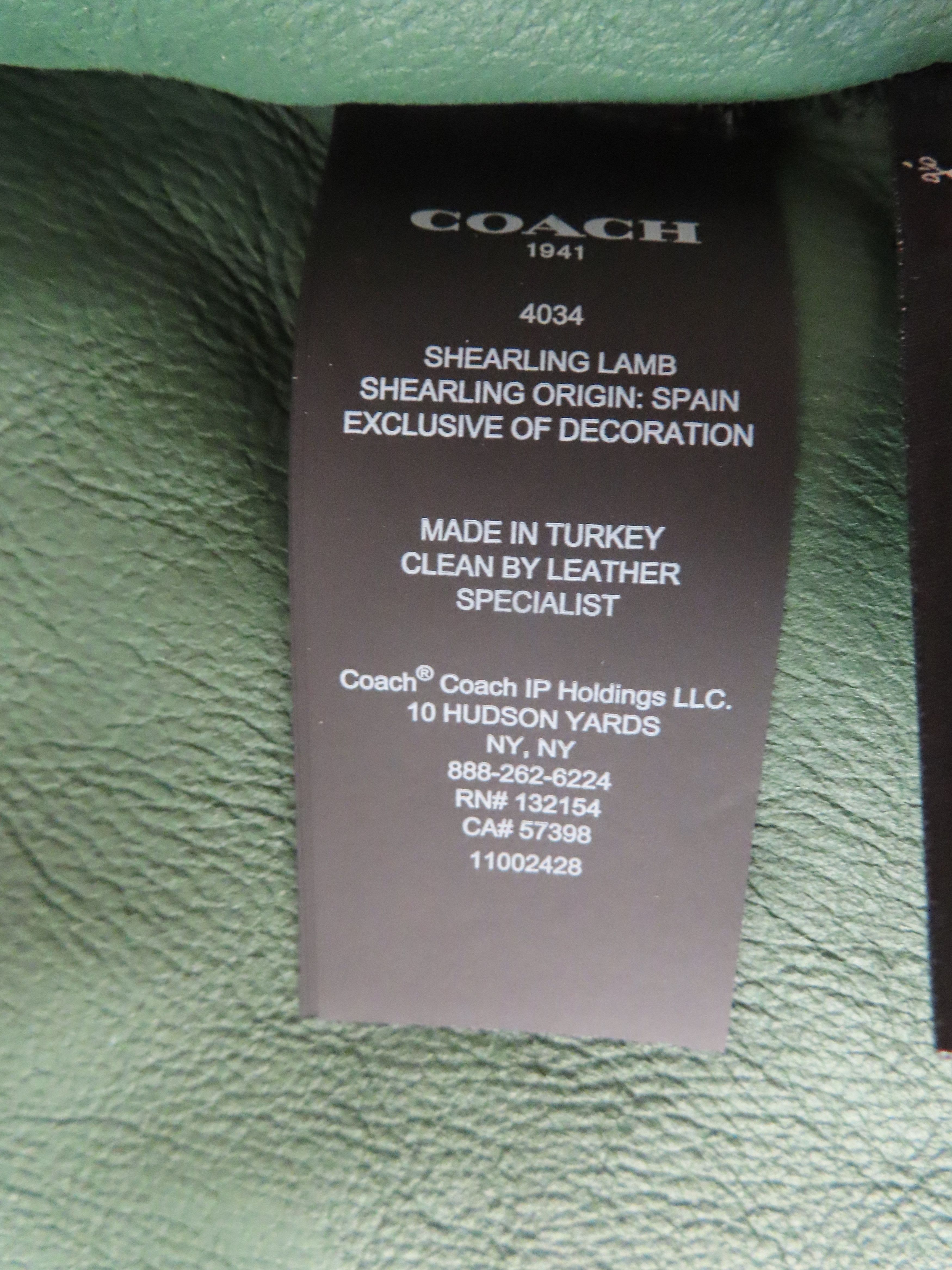 Coach × Designer Coach Shearling Vest - Hunter Green - Size 50 NWT Size US M / EU 48-50 / 2 - 9 Thumbnail