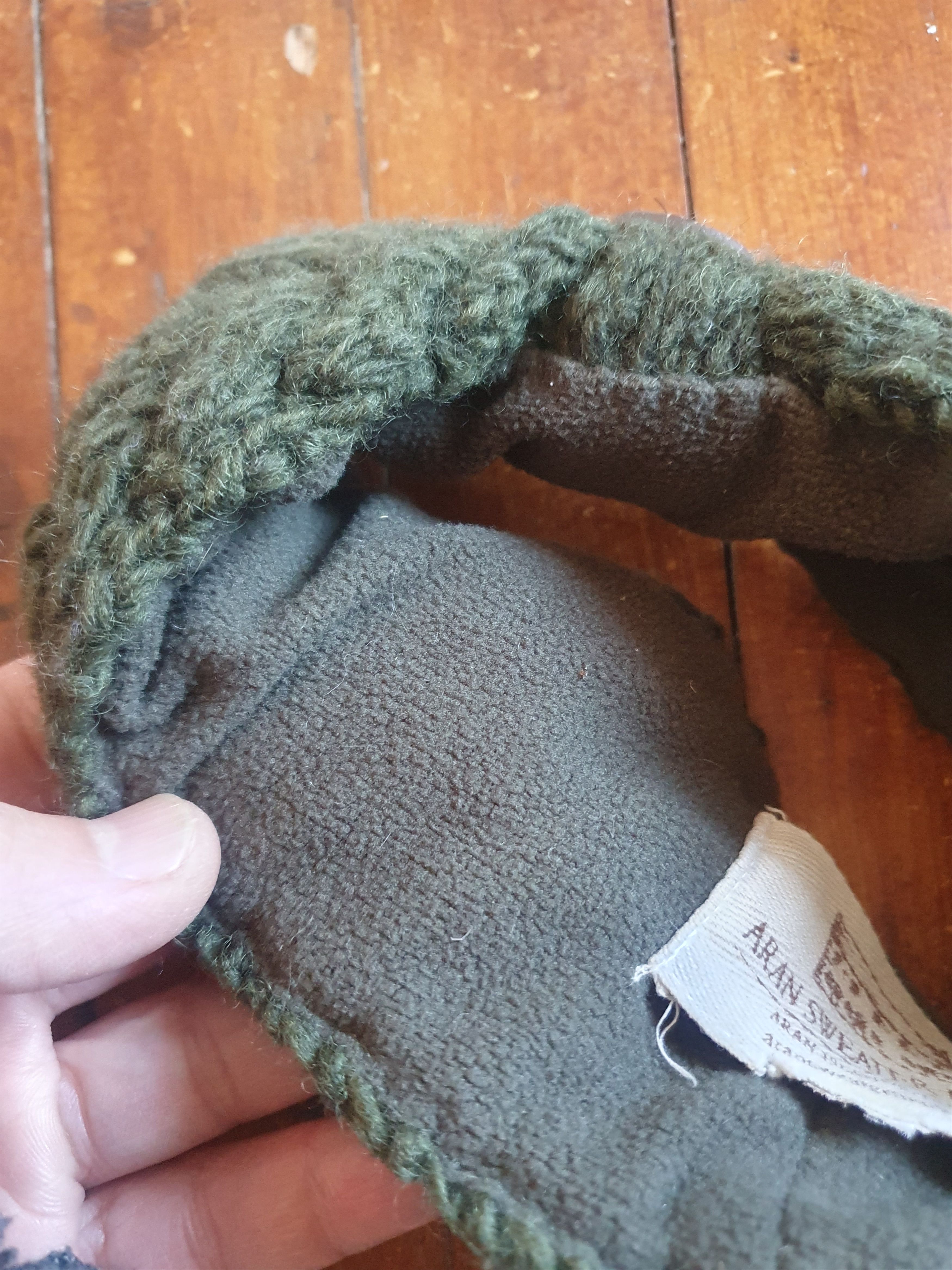 Aran Sweater Market Aran Sweater Market Fleece Lined Cable Headband with Button Size ONE SIZE - 6 Thumbnail