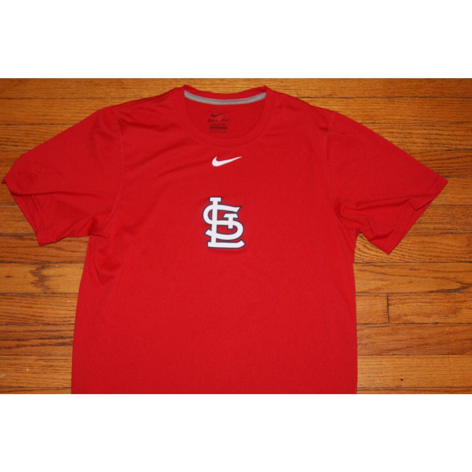 Nike Nike St Louis Cardinals Shirt Adult S Swoosh Dri Fit Mens Size US S / EU 44-46 / 1 - 1 Thumbnail