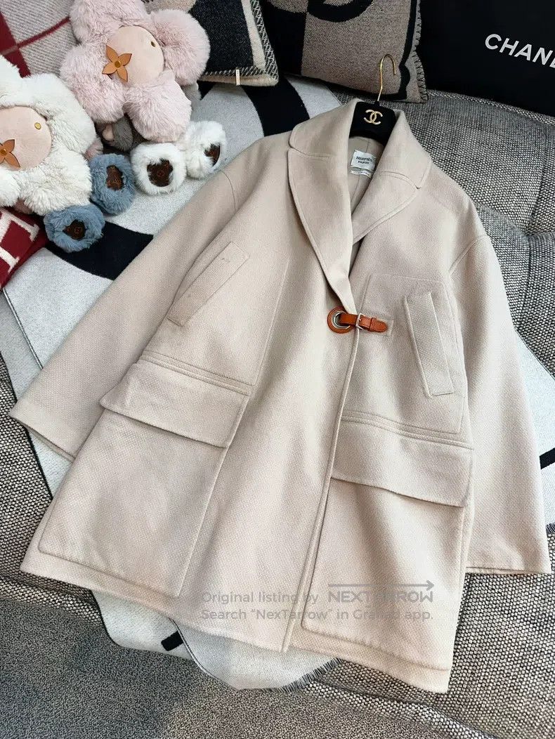 Hermes Hermes Oatmeal Cashmere Coat Size XS / US 0-2 / IT 36-38 - 8 Thumbnail