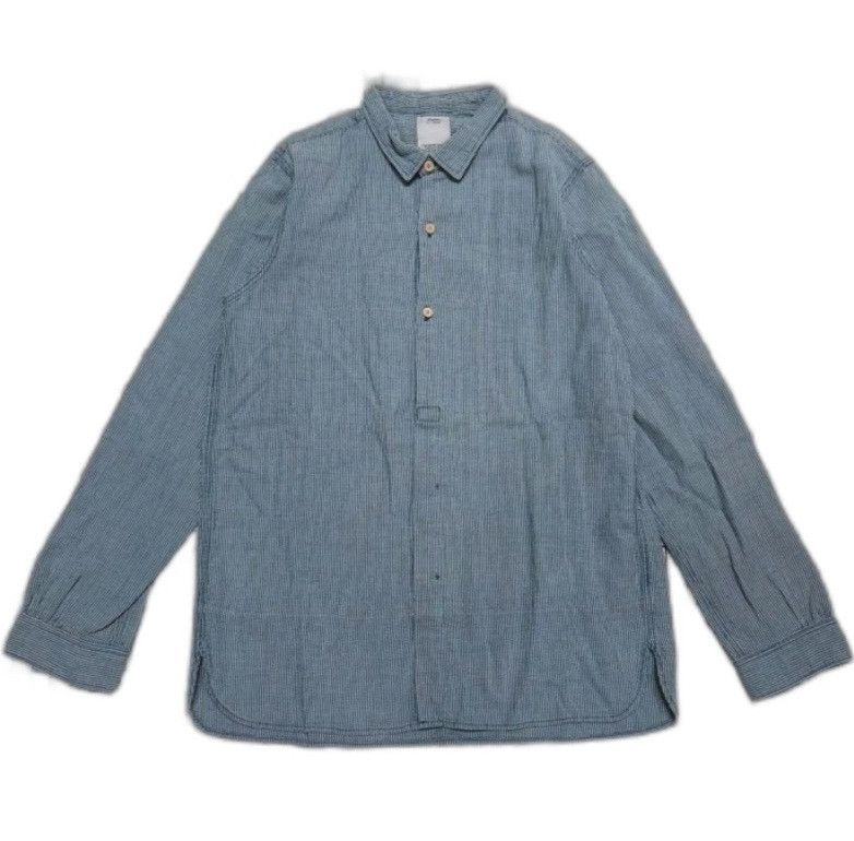 visvim 23ss LARKHAM L/S RUGGER ラガーシャツ 비즈빔 라크햄 롱슬리브 러거 퍼플 - 23SS | Visvim | KREAM