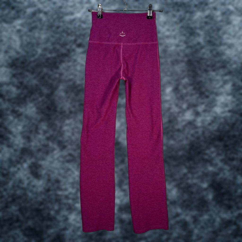 Beyond Yoga Beyond Yoga Womens XS Purple Heather High-Waist Flared Pants Athletic Yoga Slim Straight Ankle 29in Inseam Mens? Womens Size 26" / US 2 / IT 38 - 1 Thumbnail
