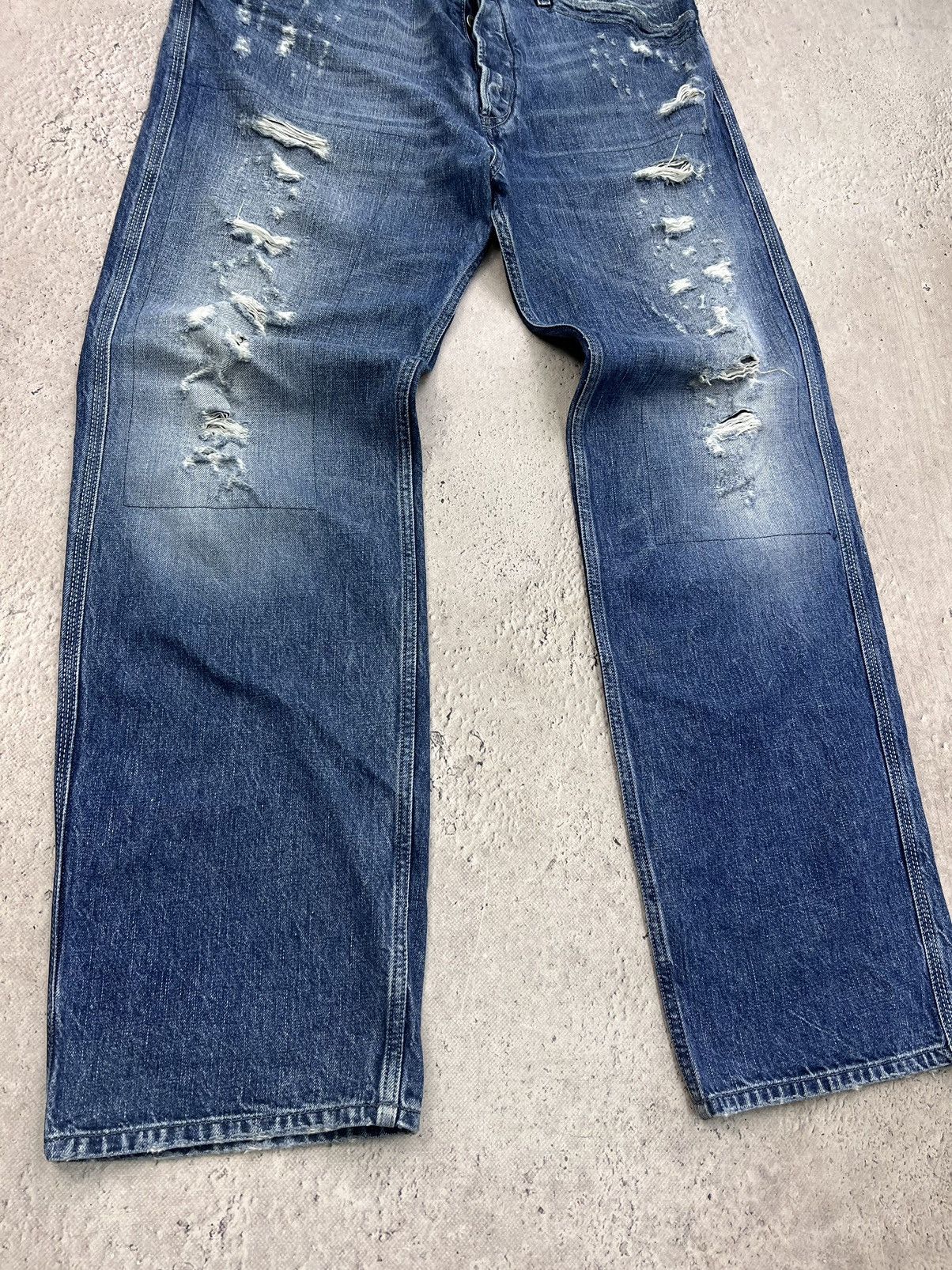 Diesel × If Six Was Nine Vintage Diesel Dirty New Age Distressed Denim Size US 33 - 4 Thumbnail