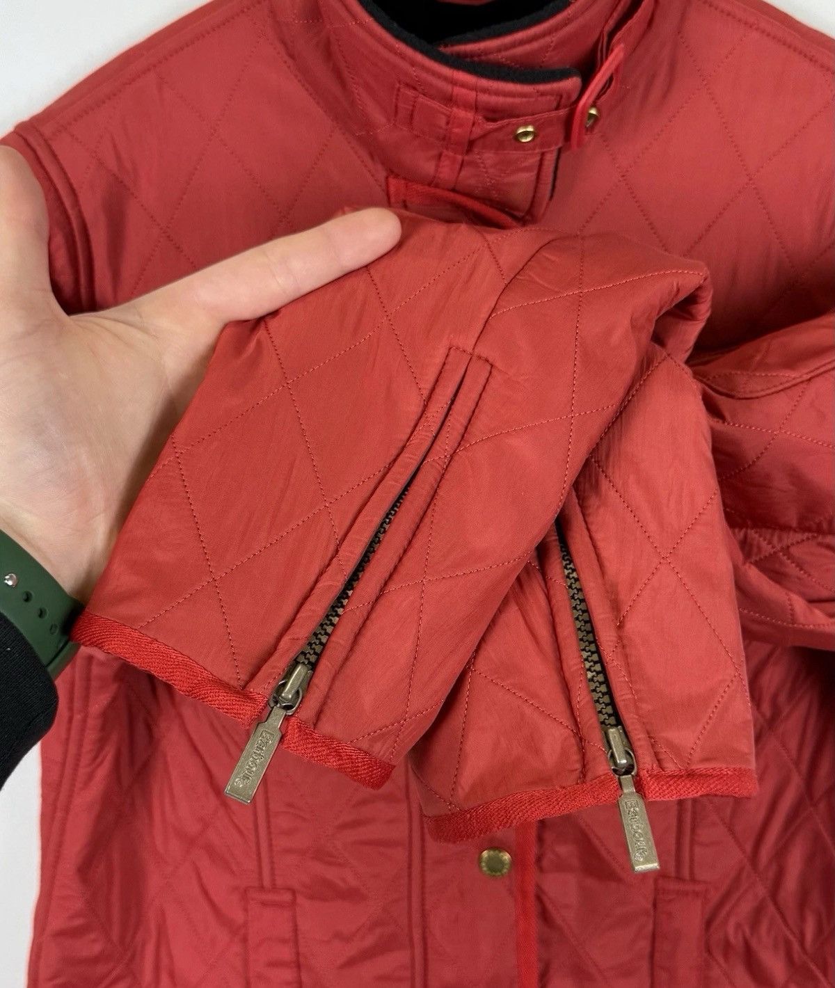 Barbour Barbour International Quilted Full Zip Jacket Women’s Red Size M / US 6-8 / IT 42-44 - 11 Thumbnail