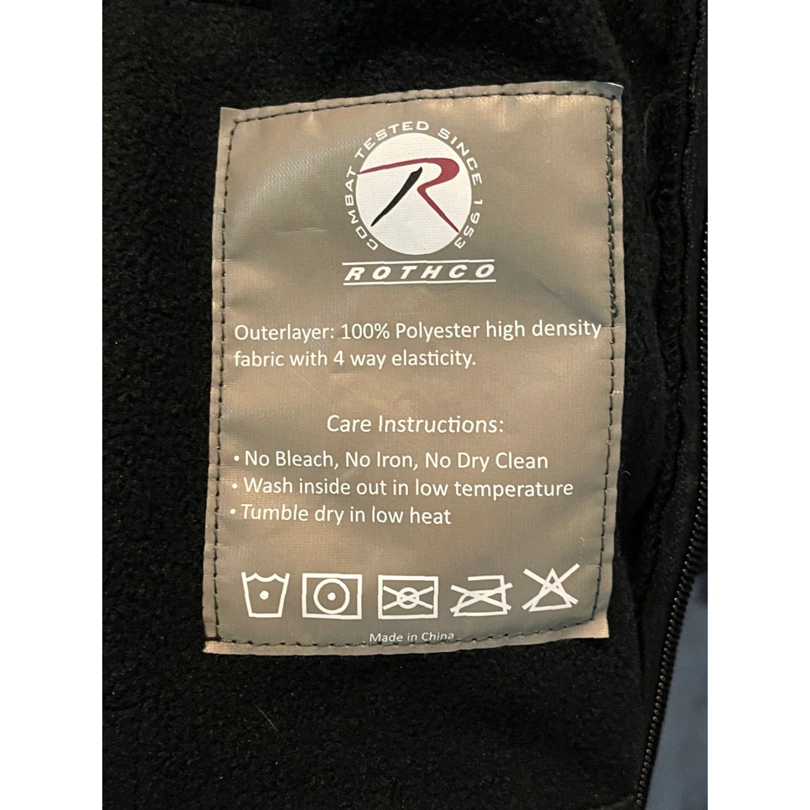 Rothco Rothco Jacket Men Large Black Waterproof Soft Shell Special Ops Mens Size US L / EU 52-54 / 3 - 8 Thumbnail
