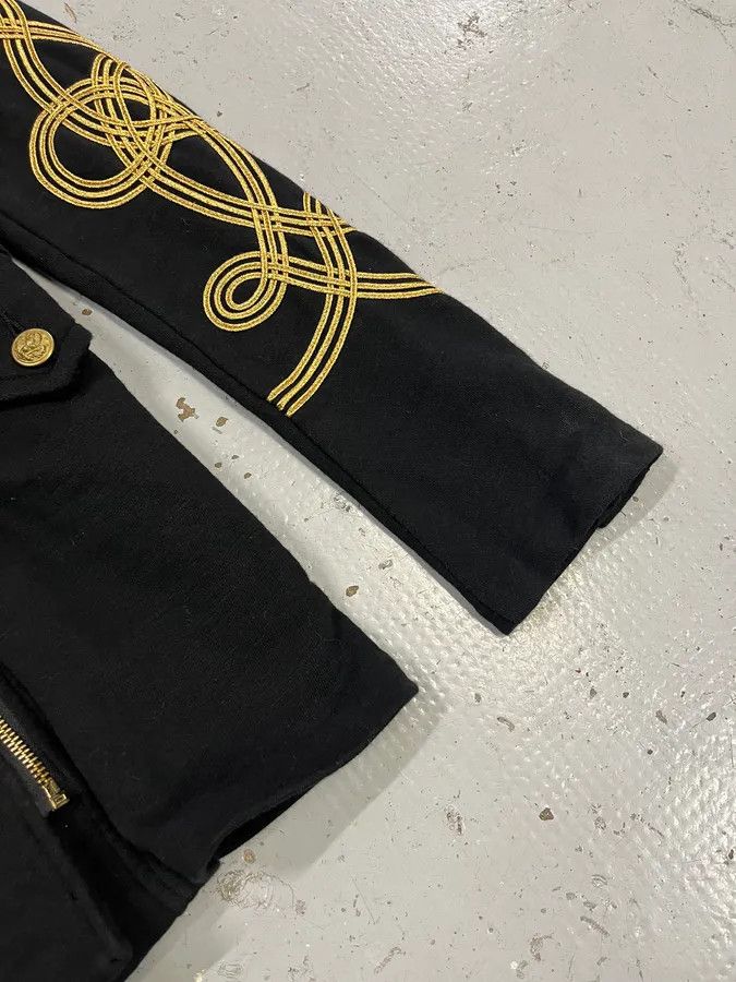 Polo Ralph Lauren 2010s Ralph Lauren Asymmetrical Zip Buttoned Officer Black Jacket Size S / US 4 / IT 40 - 6 Thumbnail