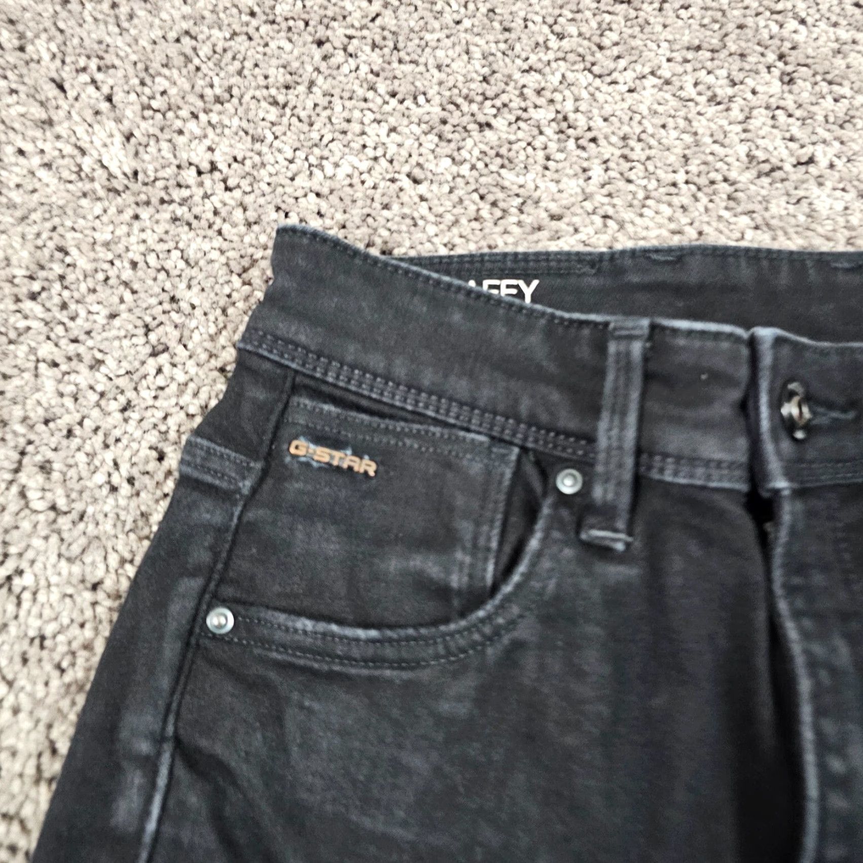 G-Star G-Star Raw Jeans Womens 26 Black High Rise Skinny Stretch Denim Kafey 23x28 Size 26" / US 2 / IT 38 - 3 Thumbnail