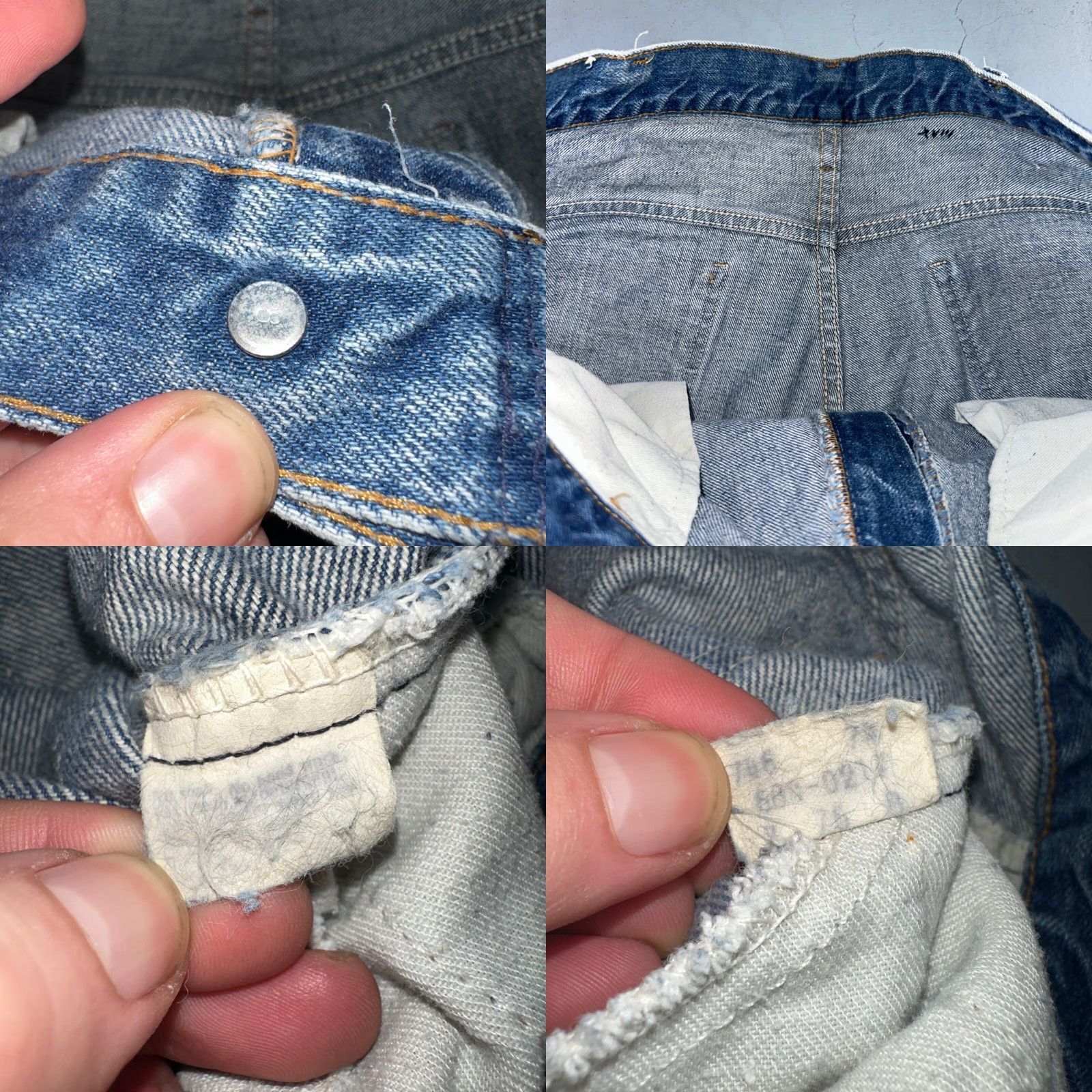 Levi's VINTAGE Levi's 684 USA Orange Tab Bootcut Jeans 34x32 Blue Bell Bottom Denim Cotton Men's Blue 70s Flare N/A Size US 34 / EU 50 - 9 Thumbnail