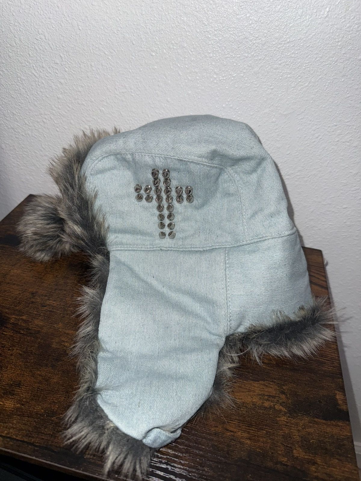 Other heavensent! Trapper Hat blue denim fur Size ONE SIZE - 4 Thumbnail