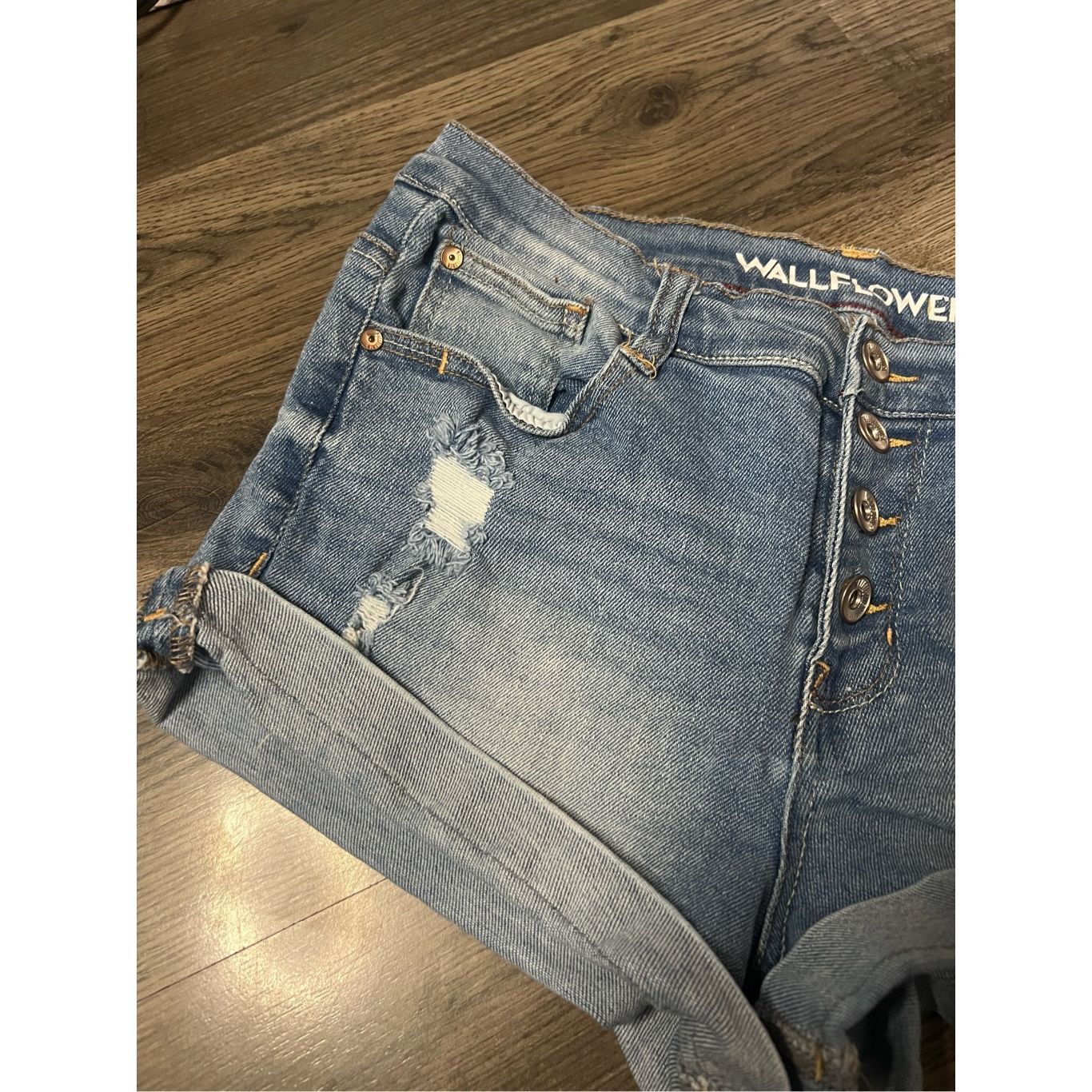Other Wallflower The Sky High Curvy Fit Denim Shorts Woman’s Size Size 28" / US 6 / IT 42 - 3 Thumbnail
