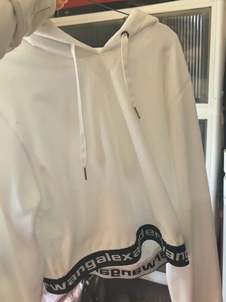 Alexander Wang Alexander Wang White Hoodie- Size XXS / US 00 / IT 34 - 1 Thumbnail