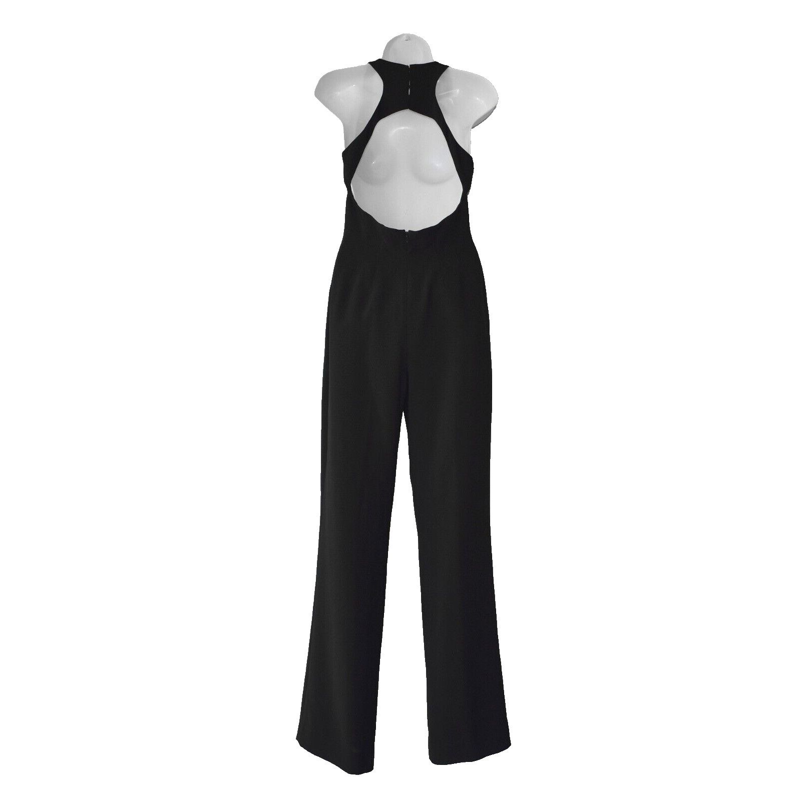 Emanuel Ungaro NWT EMANUEL UNGARO Black Straight Leg Racer Back Jumpsuit 4 Size 27" / US 4 / IT 40 - 2 Thumbnail