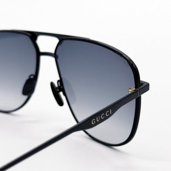 Gucci NEW GUCCI GG0336S 002 SUNGLASSES MEN BLACK/GRAY EYEWEAR Size ONE SIZE - 6 Thumbnail