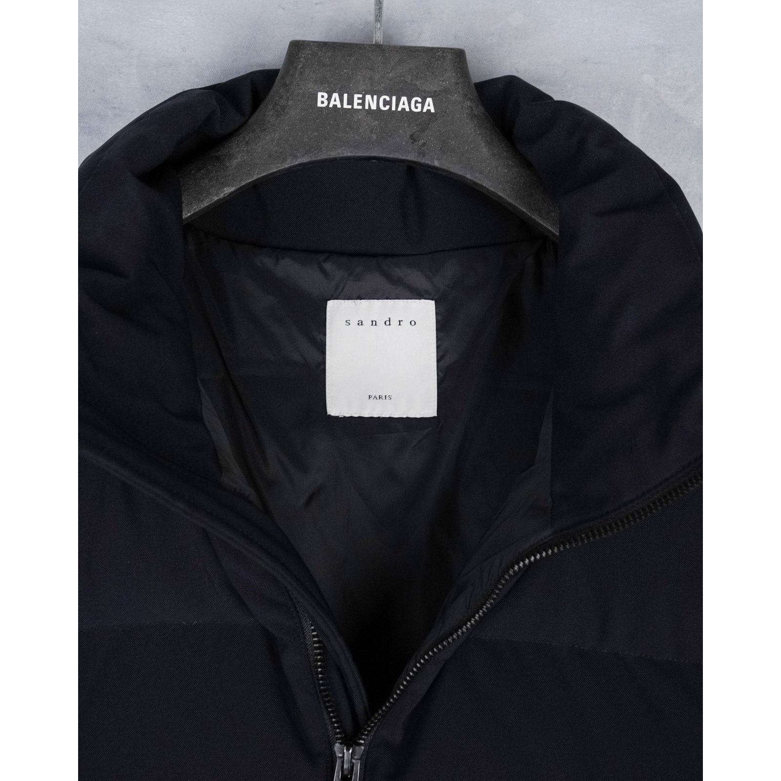 Sandro Sandro paris black logo winter warm down puffer jacket Size US XL / EU 56 / 4 - 4 Thumbnail