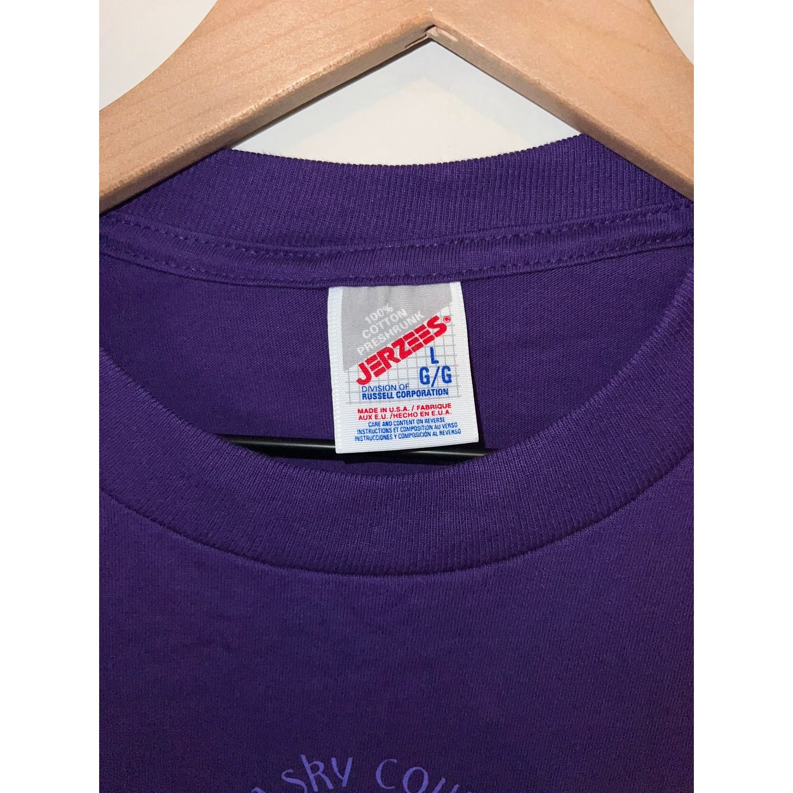 Jerzees Vintage Big Sky Country Shirt Montana Wild Flower Tee 90s L Size US L / EU 52-54 / 3 - 5 Thumbnail