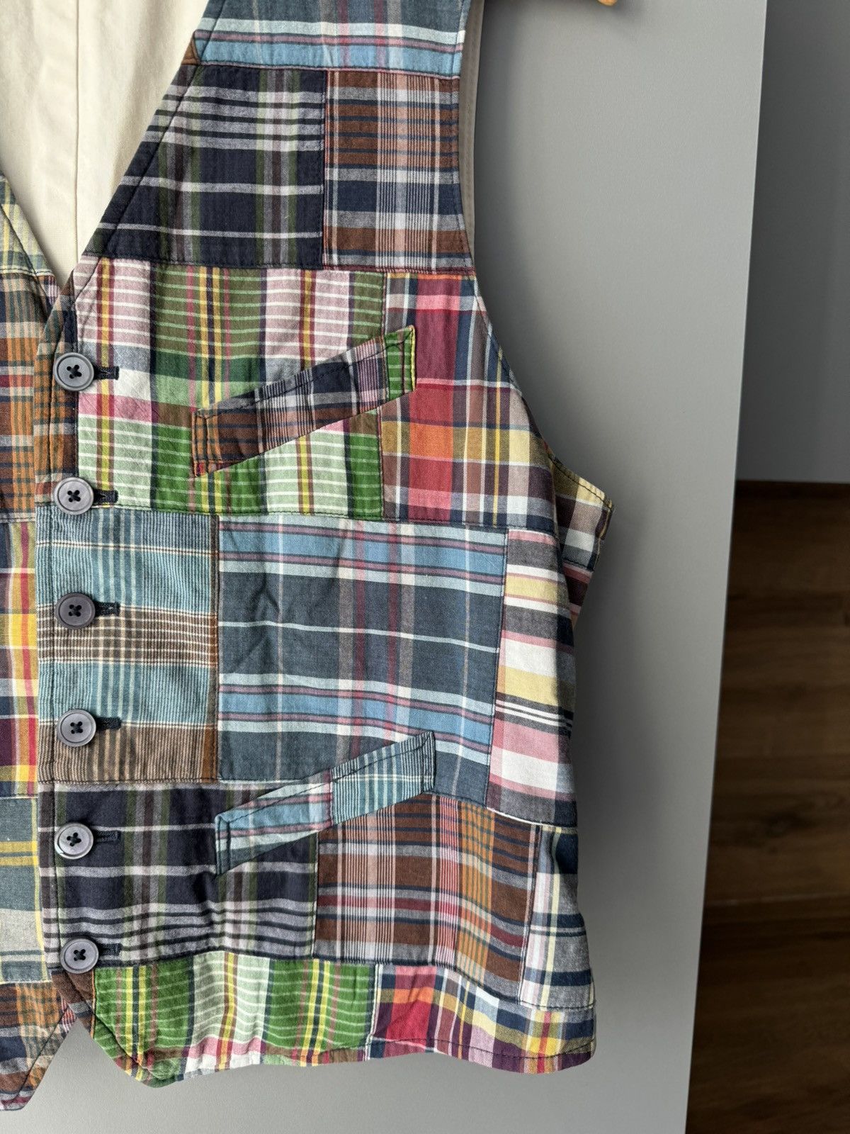 Polo Ralph Lauren × Ralph Lauren 🔥 Steals 🔥 Polo Ralph Lauren Patchwork Waist Coat Size 36S - 3 Thumbnail
