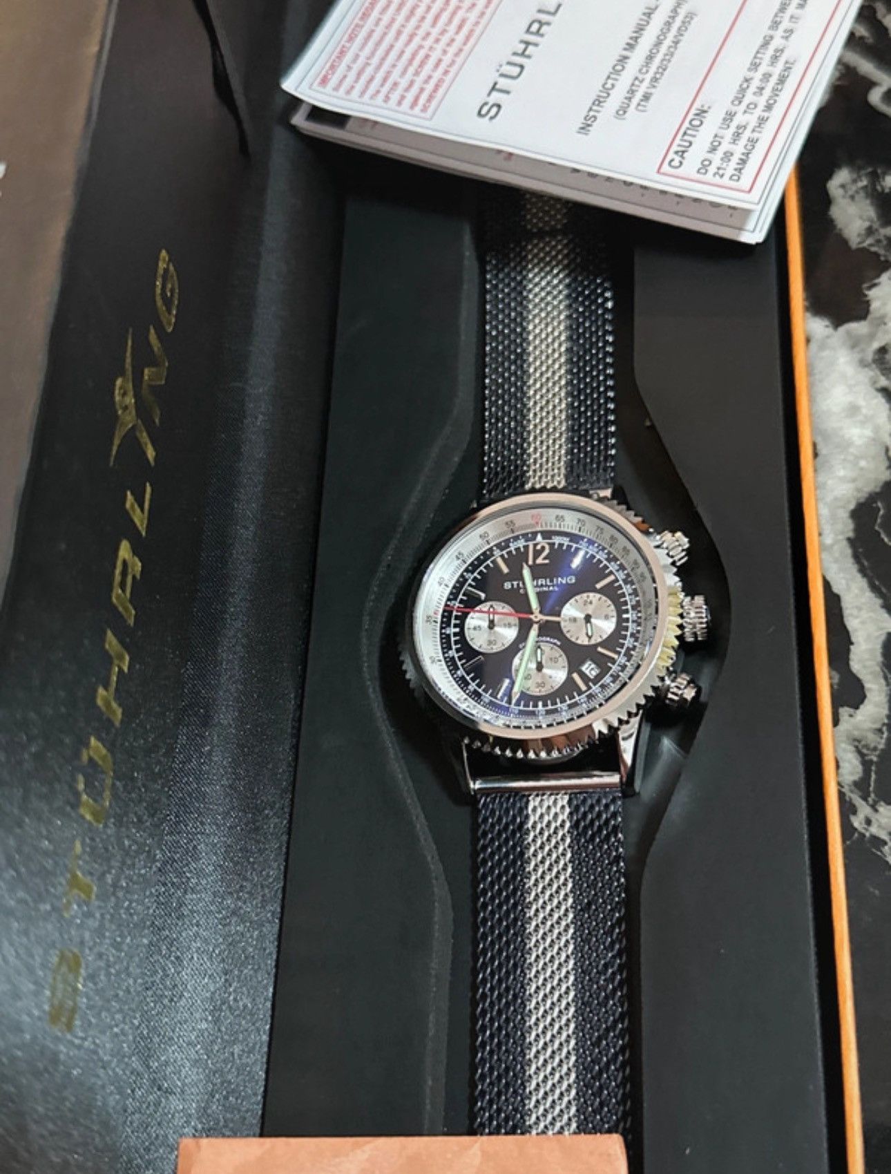 Sturhling Men watch quartz Size 42 - 1 Thumbnail