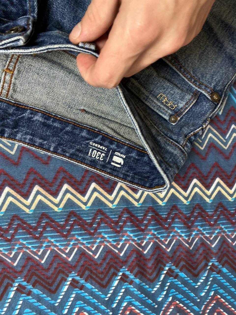 G-Star G-Star Raw Denim pants tapered vintage logo jeans Y2K 3301 Size US 29 - 2 Thumbnail
