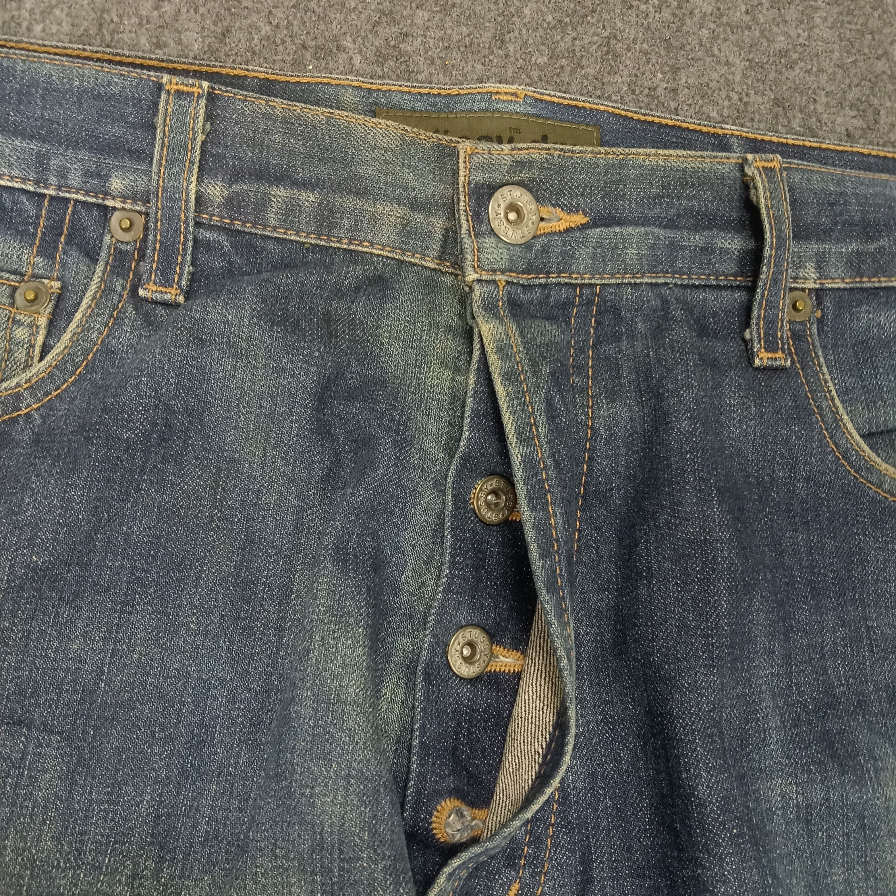 Stussy × Vintage Stussy Streetwear Japanese Style Custom Jeans Size US 37 - 7 Thumbnail