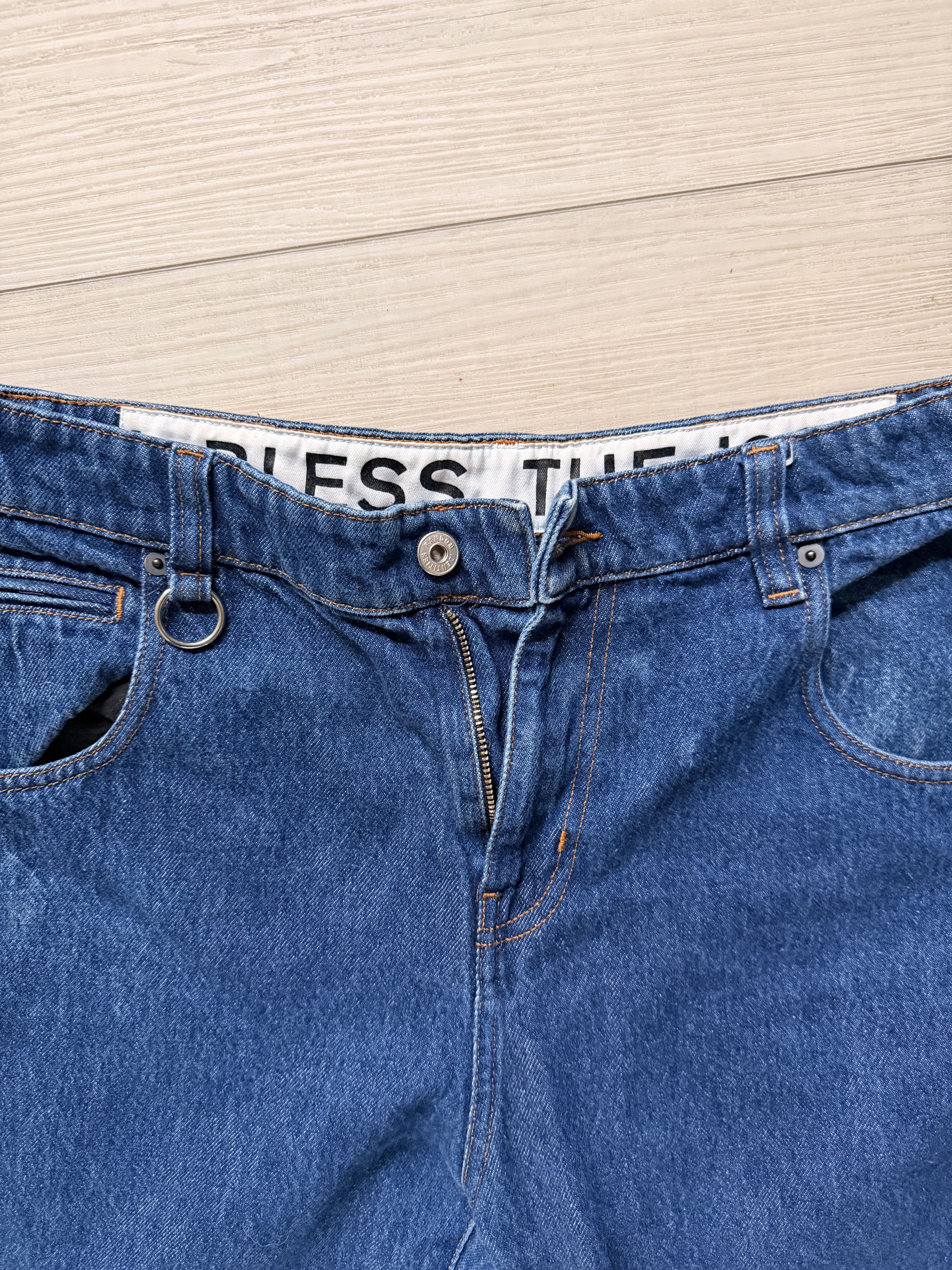 Random Identities Random identities I bless the 60s blue jeans Size US 32 / EU 48 - 2 Thumbnail