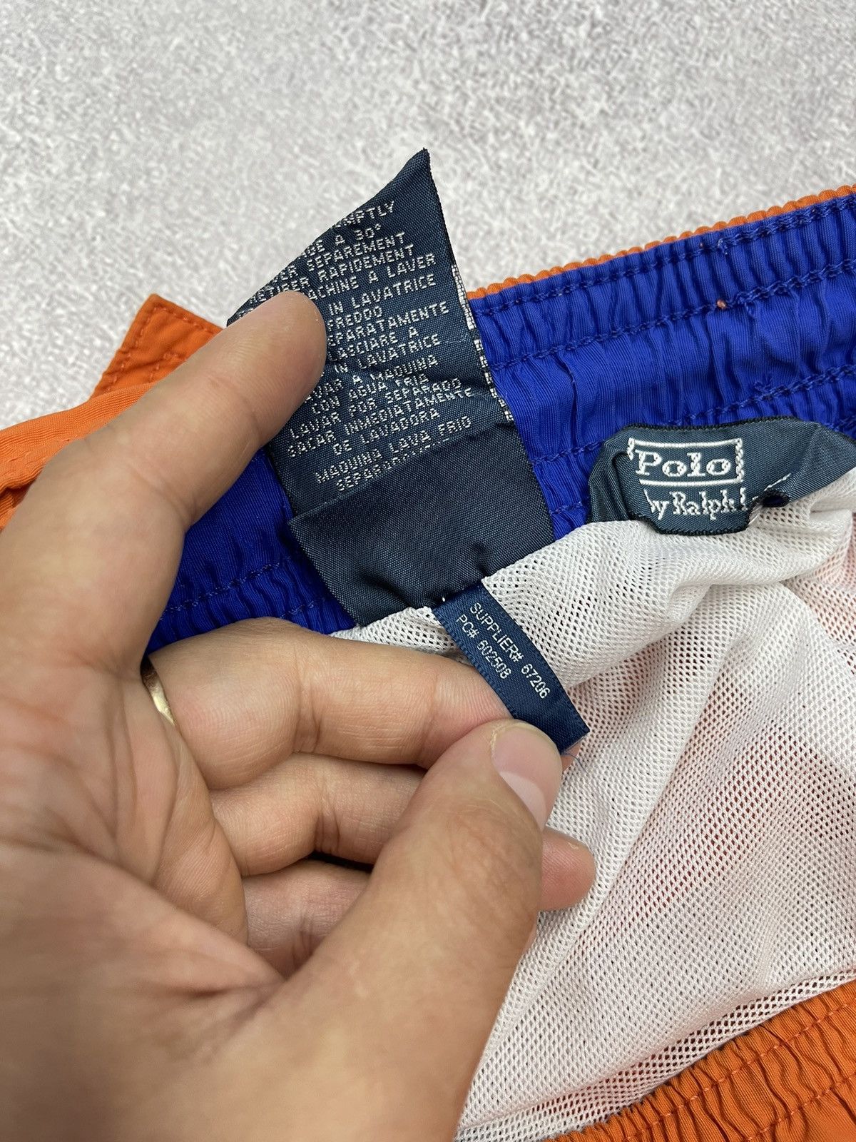 Polo Ralph Lauren Vintage Polo Ralph Lauren Shorts Orange Y2K Rugby Size US 32 / EU 48 - 8 Thumbnail