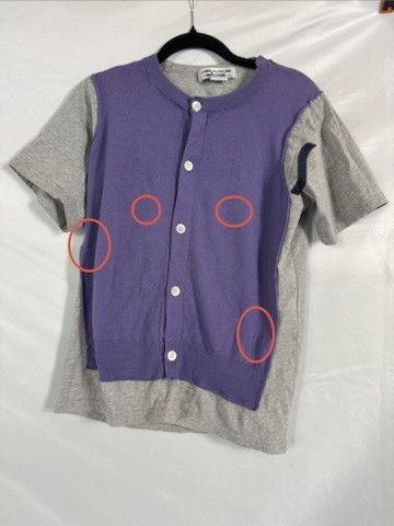 Comme des Garcons Comme des Garçons Hybrid T-Shirt Cardigan Vest Size L / US 10 / IT 46 - 6 Thumbnail