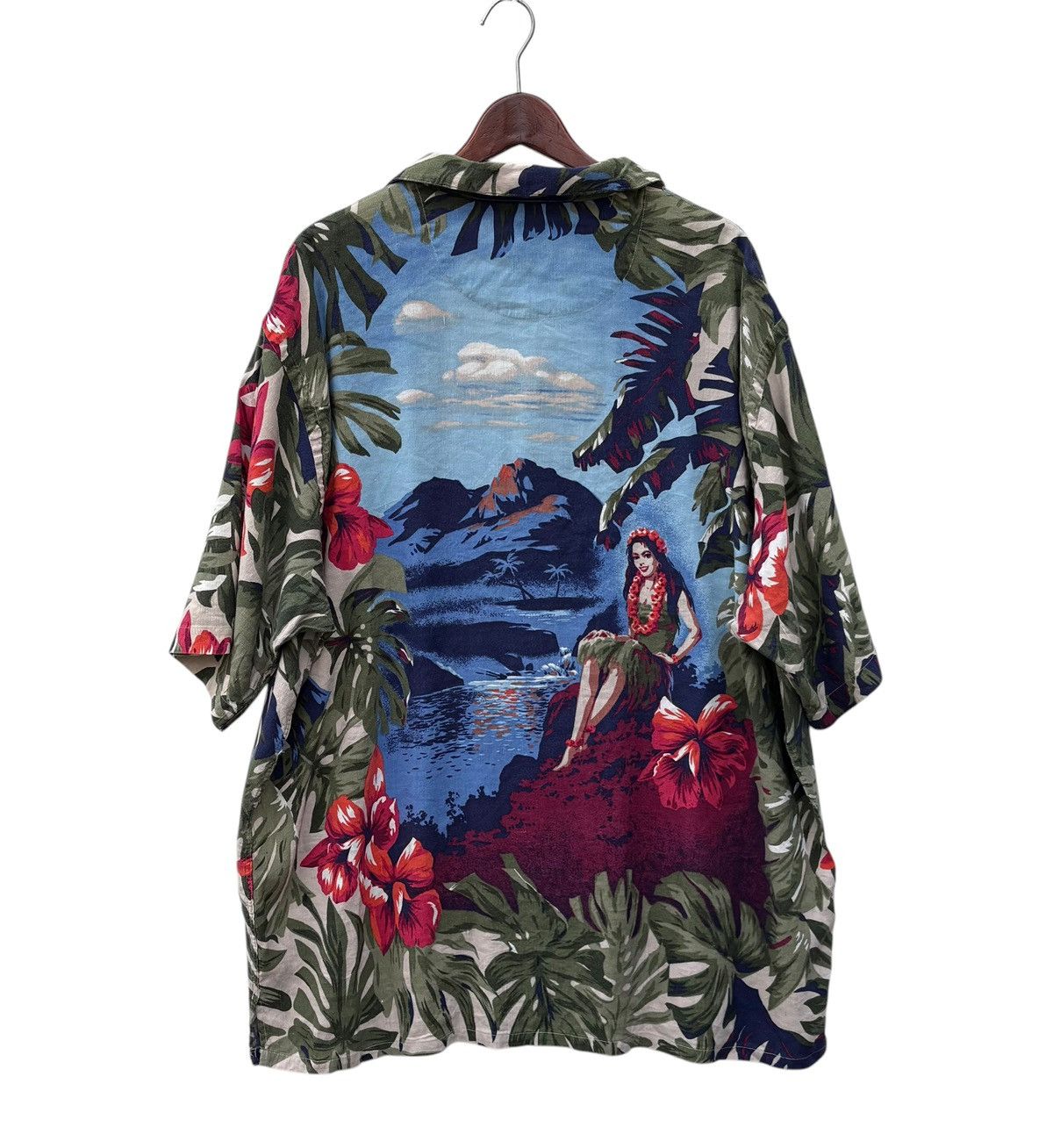 Nautica Vintage Nautica Floral Hulla Girl Big Size Hawaiian Shirt Size US XXL / EU 58 / 5 - 2 Thumbnail