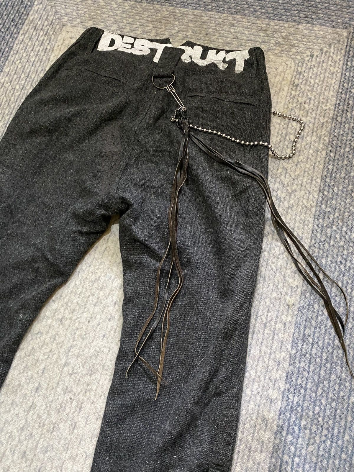 Japanese Brand × PPFM × Seditionaries PPFM DISTRESSED 'DESTRUCT' PANT Size US 32 / EU 48 - 1 Thumbnail
