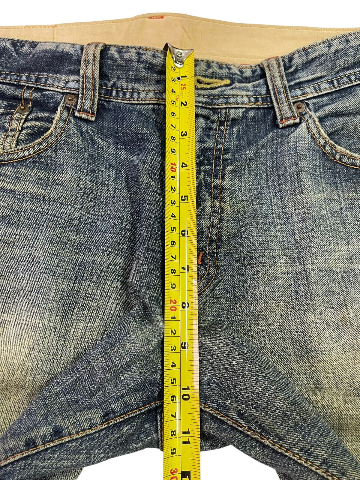 Hysteric Glamour Vintage Japanese Brand Mud Wash Distress Style Baggy Jeans Size US 36 / EU 52 - 15 Thumbnail