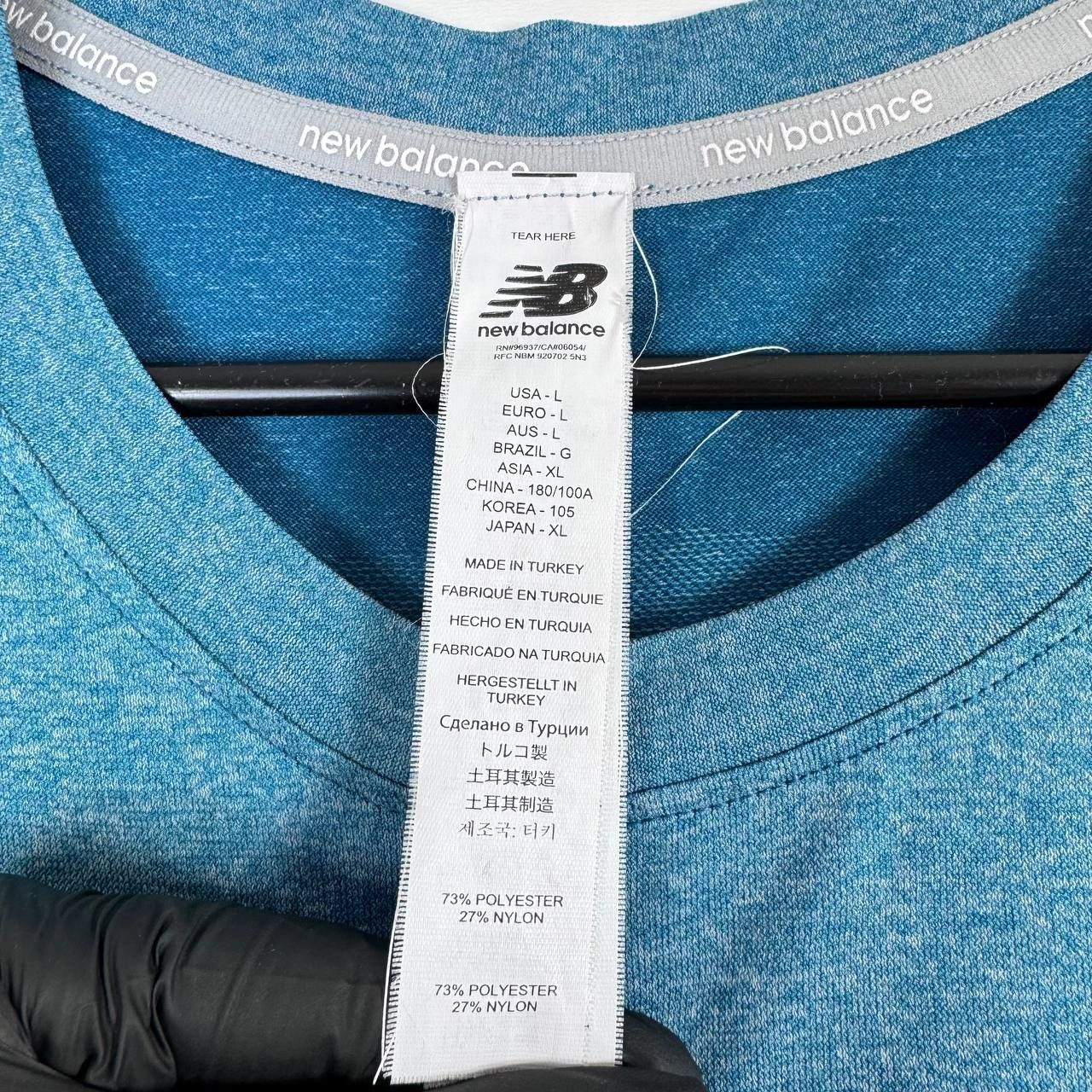New Balance New Balance Long Sleeve Running Blue Athletic Mens Size L Size US L / EU 52-54 / 3 - 3 Thumbnail