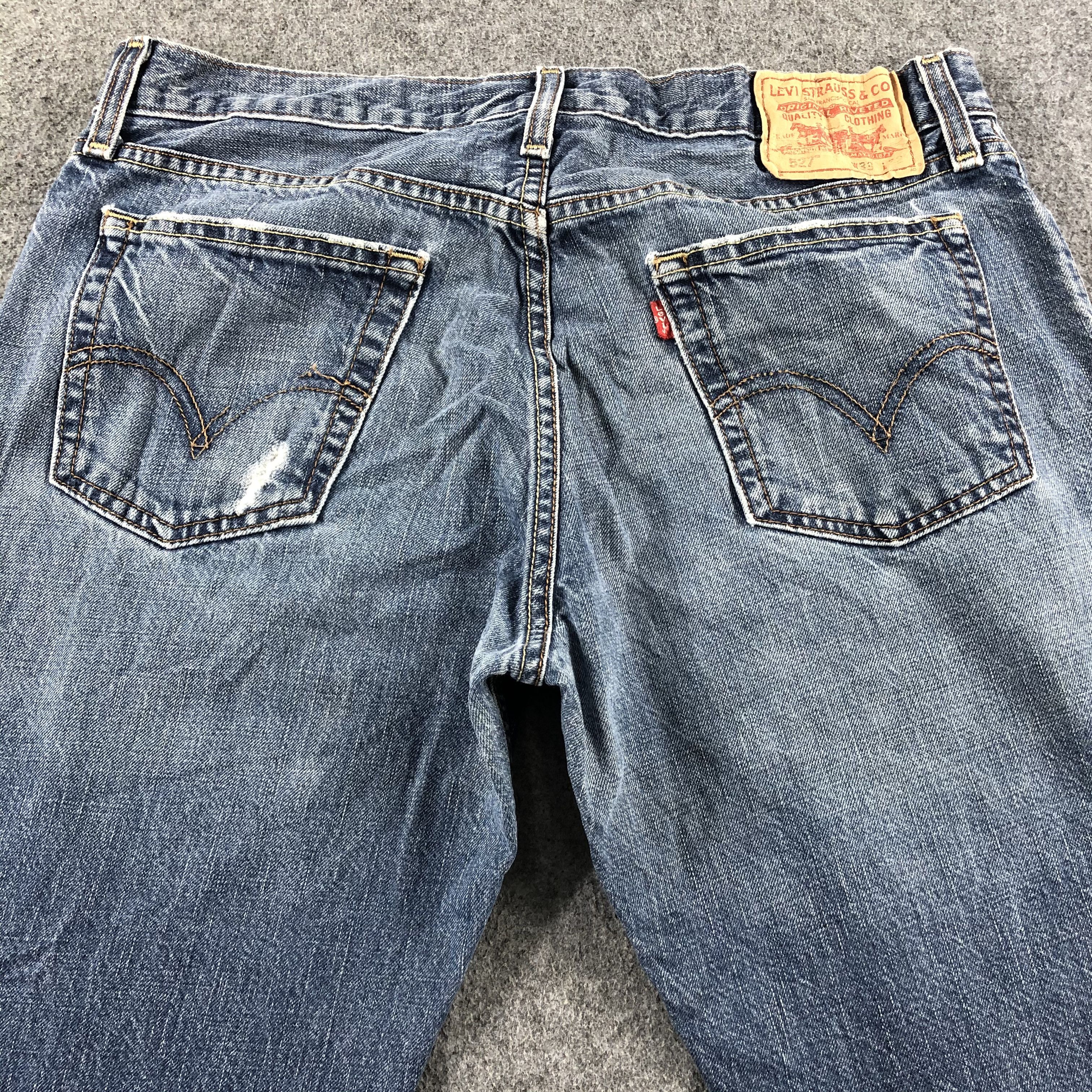 Levi's 90s Vintage Blue Wash Levis 527 Flare Jeans-J2674 Size US 34 / EU 50 - 4 Thumbnail