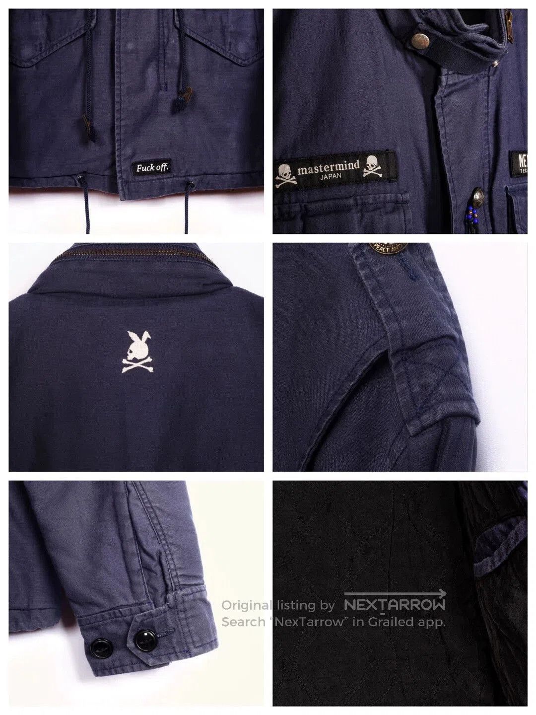 Mastermind Japan Blue Cargo Jacket with Pockets - Size M. Size US M / EU 48-50 / 2 - 6 Thumbnail