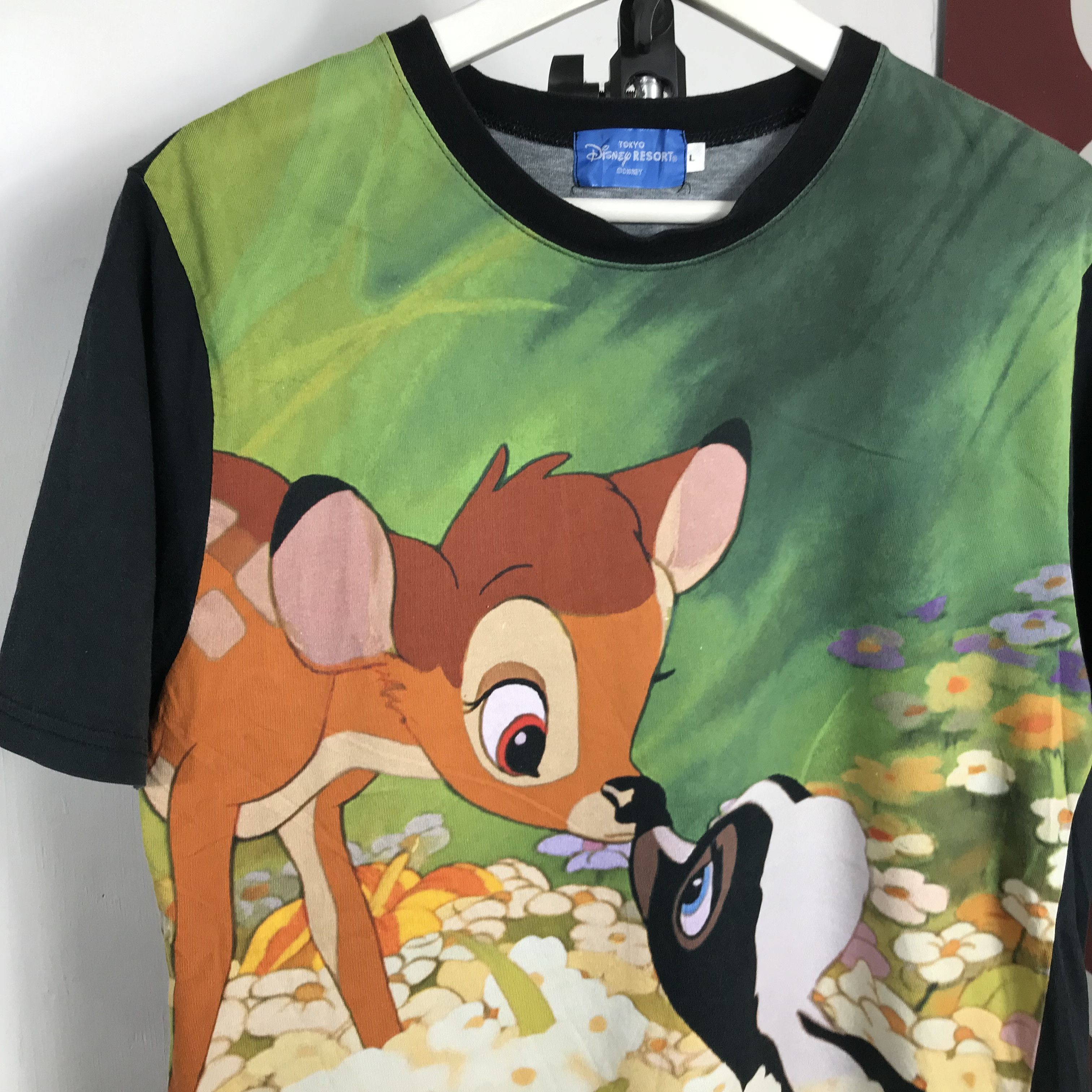 Disney Vintage 90s Bambi movie embroidered graphic Pocket T shirt Size US L / EU 52-54 / 3 - 5 Thumbnail