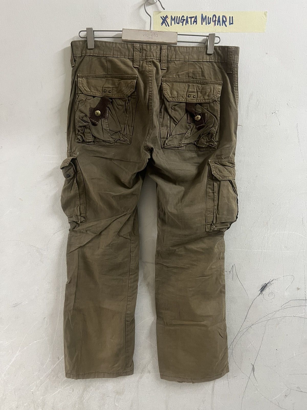 Japanese Brand × Vintage FLARED🔥VINTAGE Y2K SURPLUS NIPPON CARGO PANT Size US 33 - 10 Thumbnail