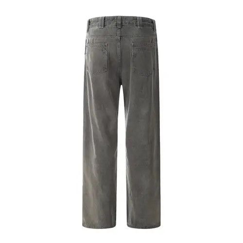 Japanese Brand × Jean Men's loose casual distressed washed denim straight pants Size US 34 / EU 50 - 2 Thumbnail